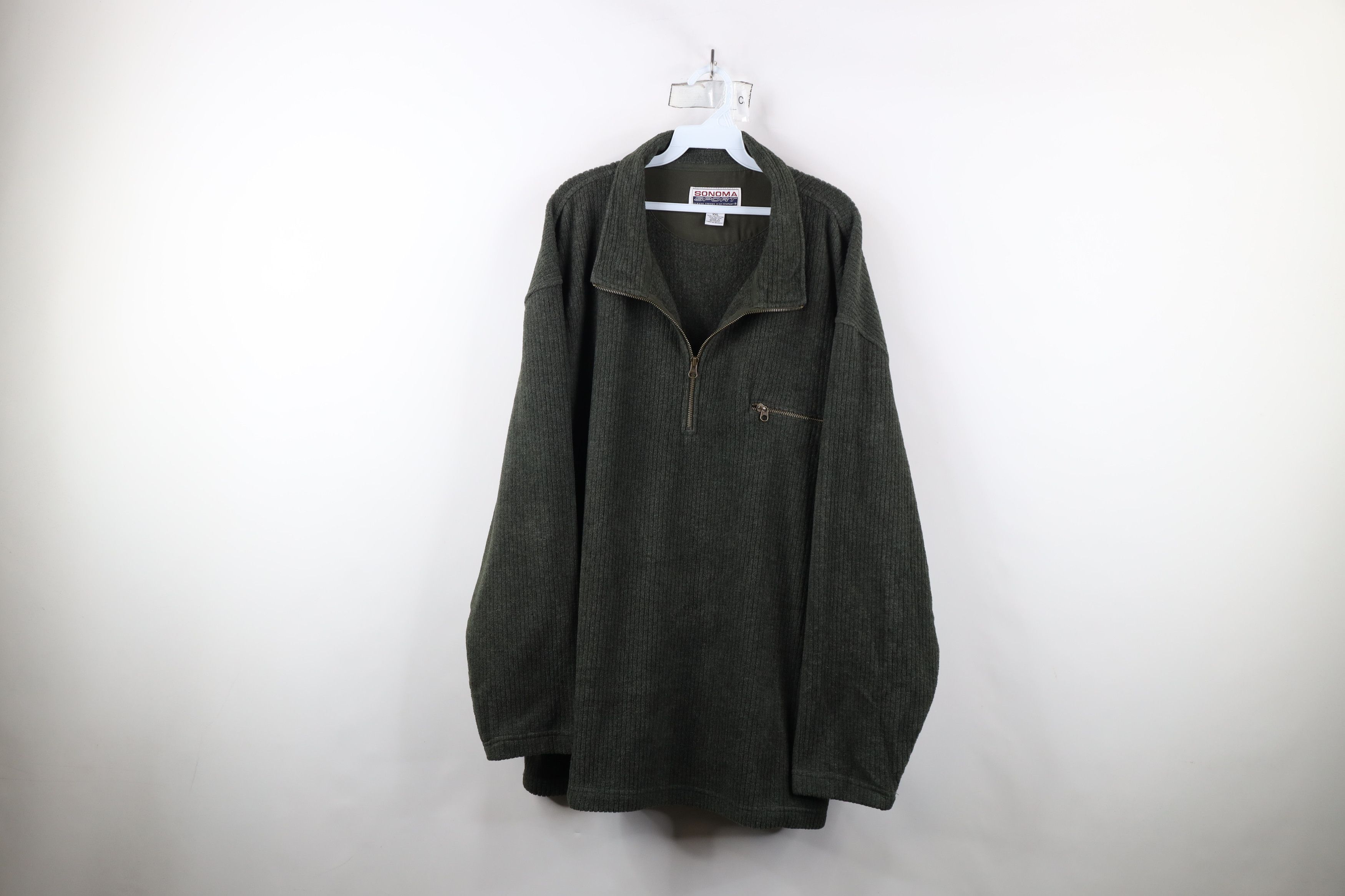 Vintage Vintage 90s Y2K Streetwear Fleece Half Zip Pullover Sweater Size US XXL / EU 58 / 5 - 1 Thumbnail