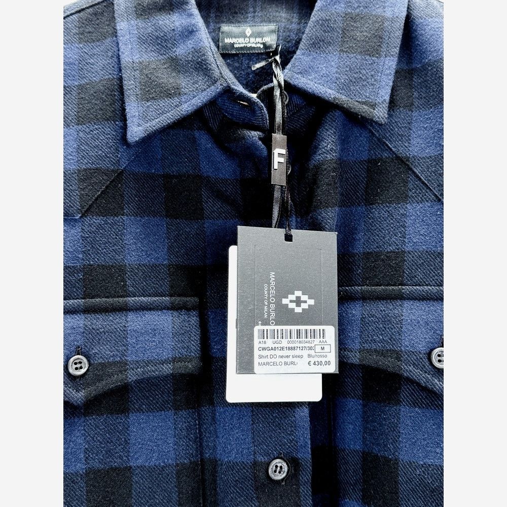 Marcelo Burlon Marcelo Burlon Milan Never Sleep Flannel Shirt M $455 Crop Size M / US 6-8 / IT 42-44 - 3 Thumbnail
