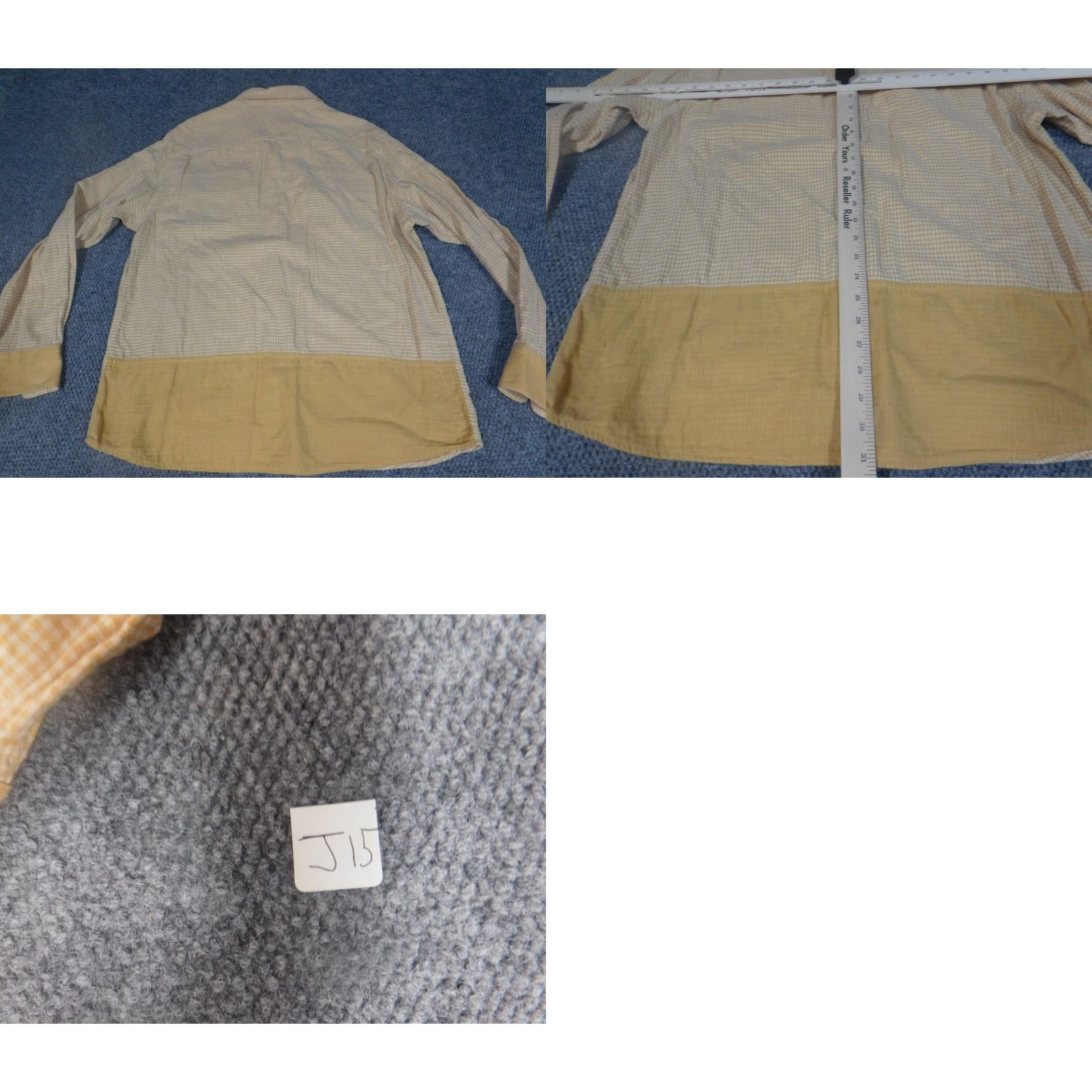 Rocawear Rocawear Shirt XL Yellow Mens Plaid Button-Up Hip Hop 2000s Western Button-Down Short Sleeve Size US XL / EU 56 / 4 - 8 Thumbnail
