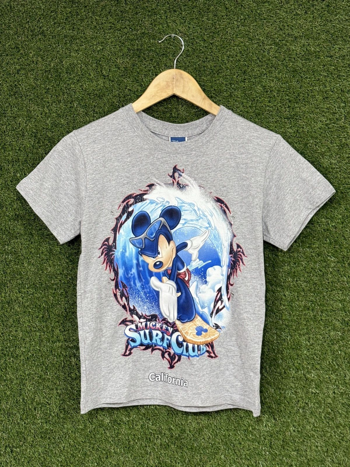 Disney Vintage Mickey Mouse Surf Y2K Gothic Style California Tee Size US XXS / EU 40 - 1 Thumbnail