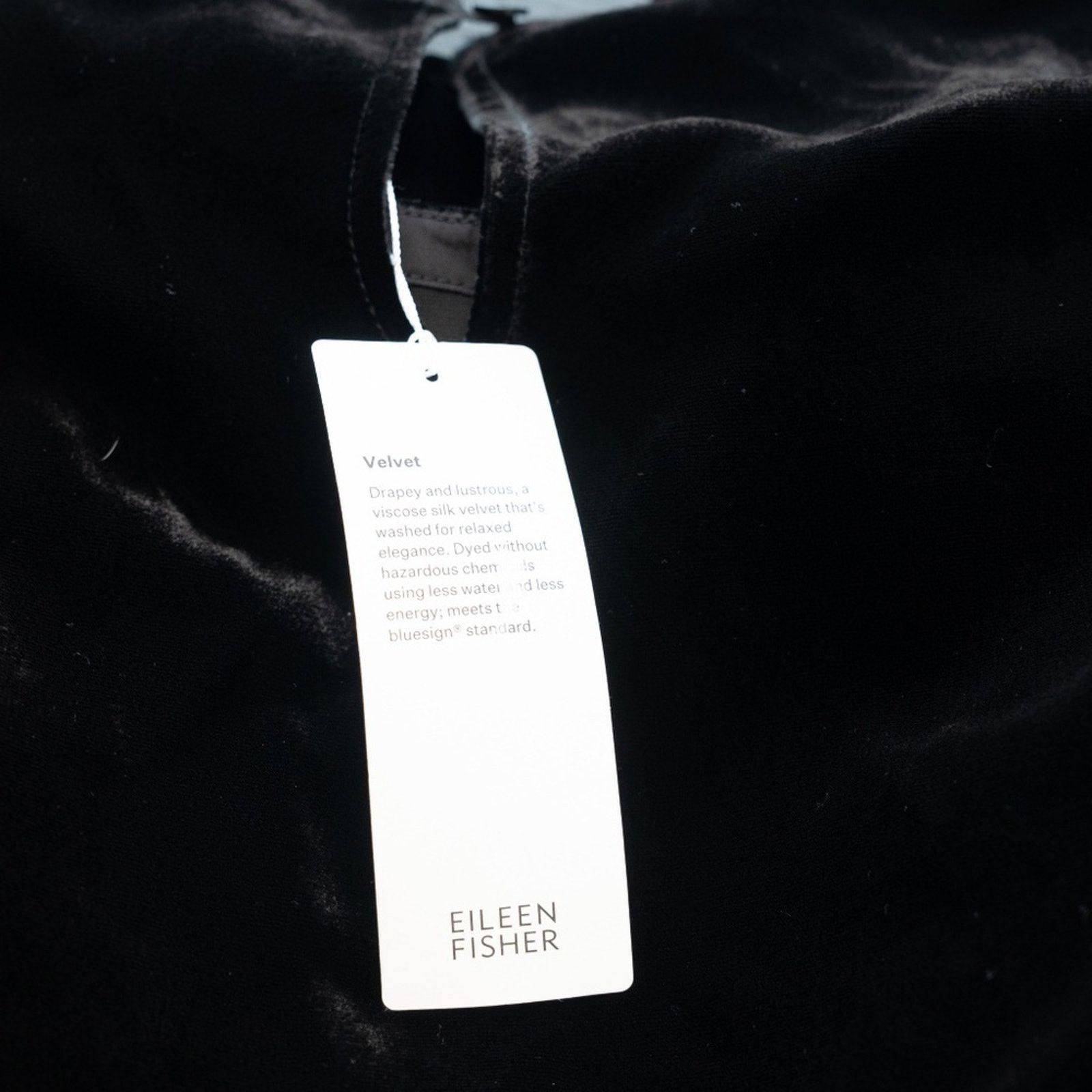 Eileen Fisher Eileen Fisher. Silk Blend Velvet Crew Neck Dress. Size L / US 10 / IT 46 - 8 Thumbnail