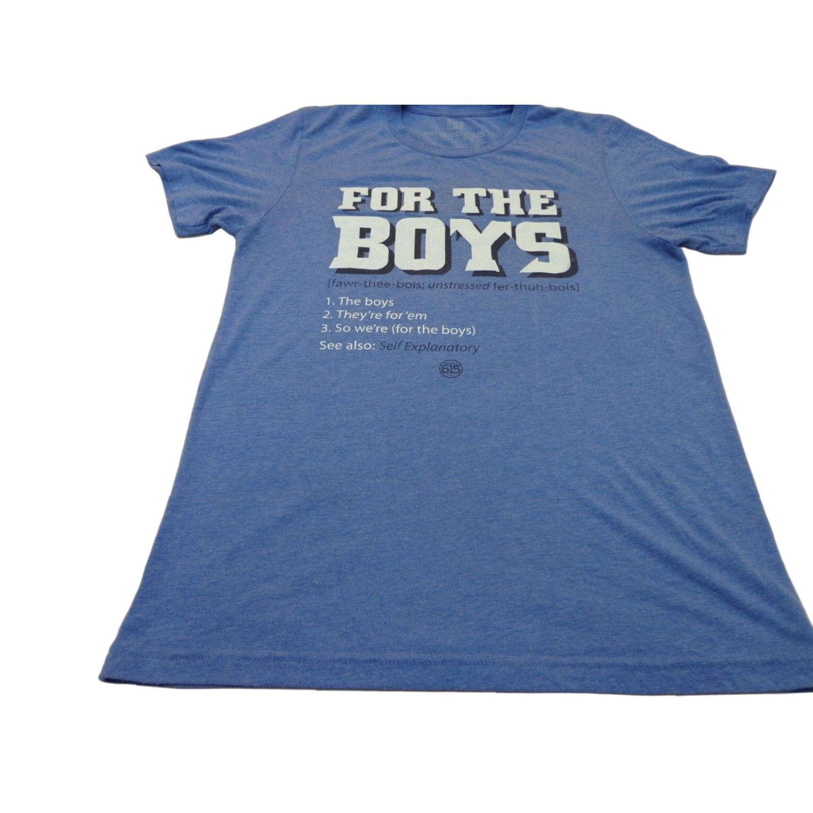 Y/Project Project 615 'For The Boys' Blue T Shirt M Mens Short Sleeve Crew Neck Cotton Size M Size US M / EU 48-50 / 2 - 1 Thumbnail