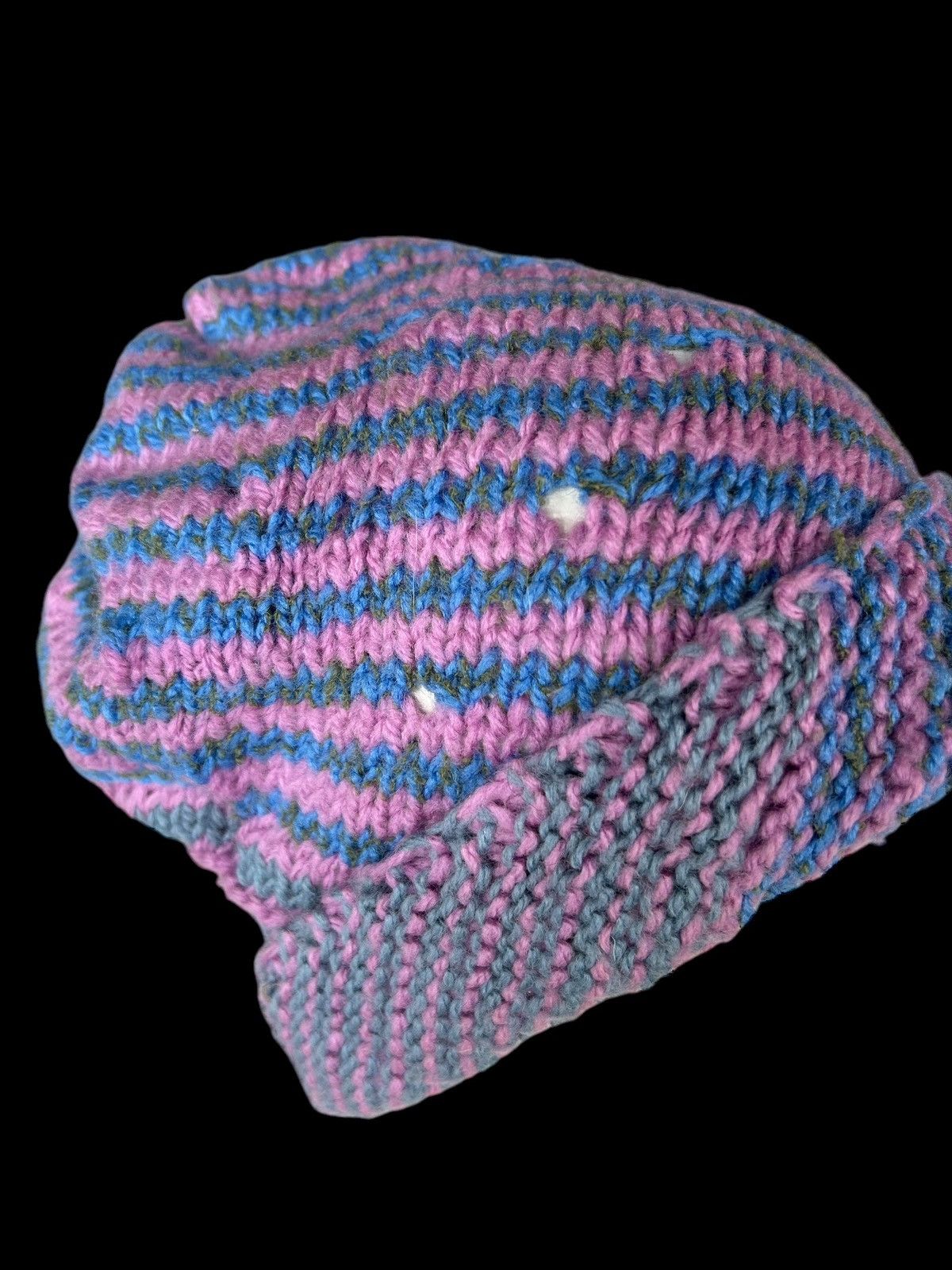 Japanese Brand × Kapital × Vintage Crochet Knitted Handmade Distressed Beanie Hats Rare ☠️☠️ Size ONE SIZE - 5 Thumbnail