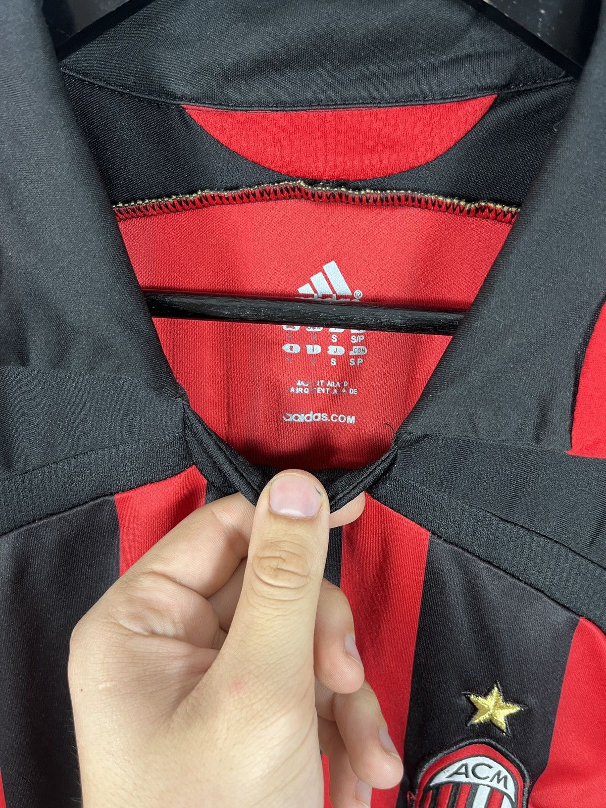 Adidas Vintage jersey 2006/07-AC Milan-Maldini-Red/Black Size US S / EU 44-46 / 1 - 8 Thumbnail