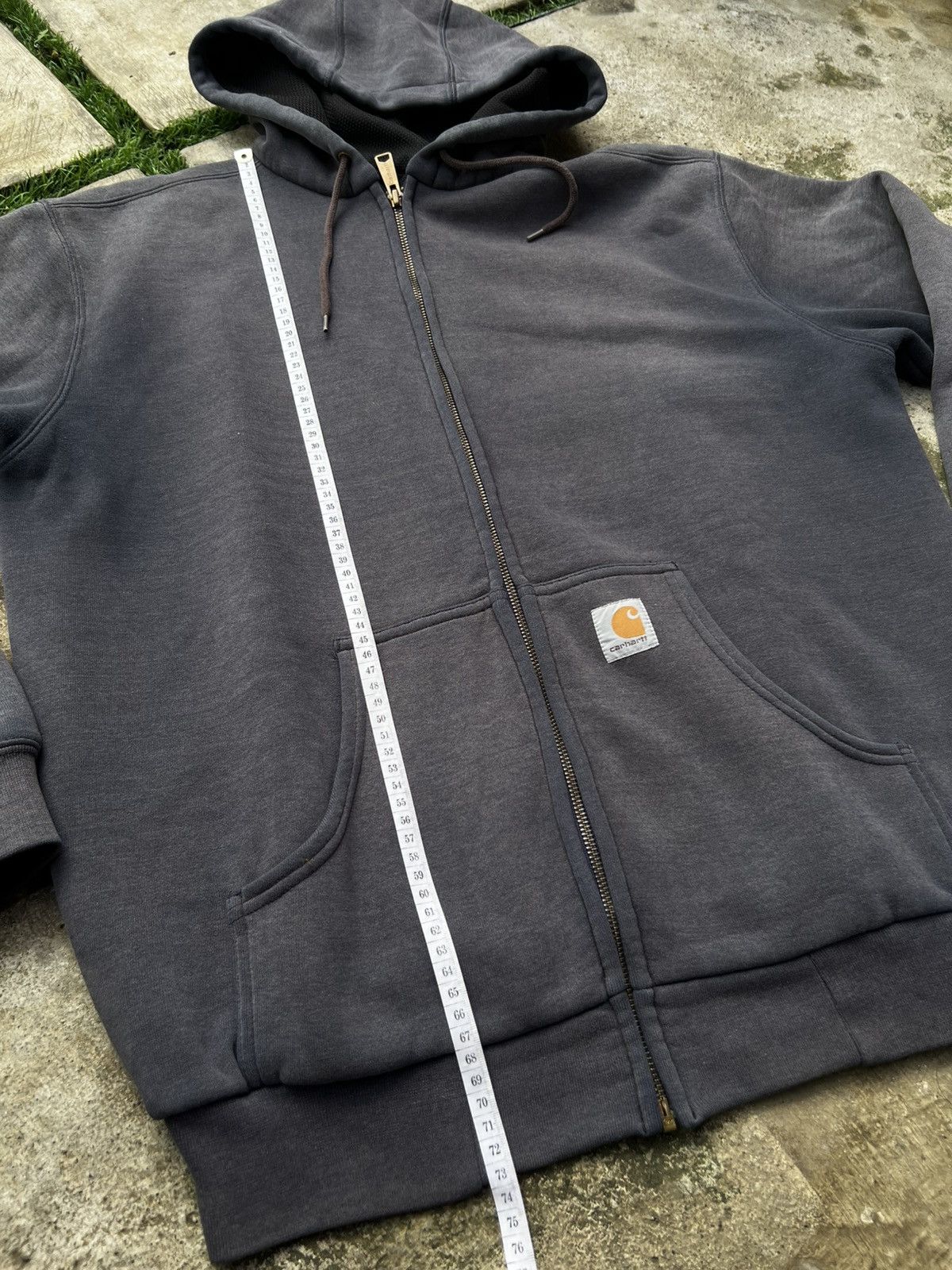 Carhartt Vintage Carhartt Thermal Lined Zip Hoodie Faded Navy Size M Size US M / EU 48-50 / 2 - 7 Thumbnail