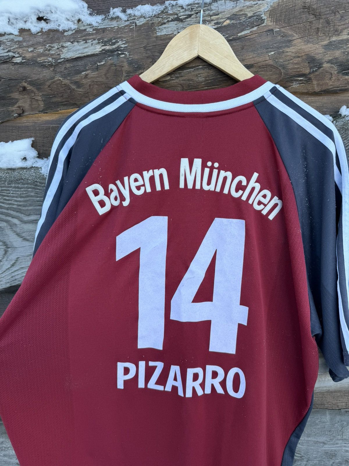 Adidas × Vintage 2001 Adidas Bayern Munich #14 Pizarro opel vintage jersey Size US XXL / EU 58 / 5 - 12 Thumbnail