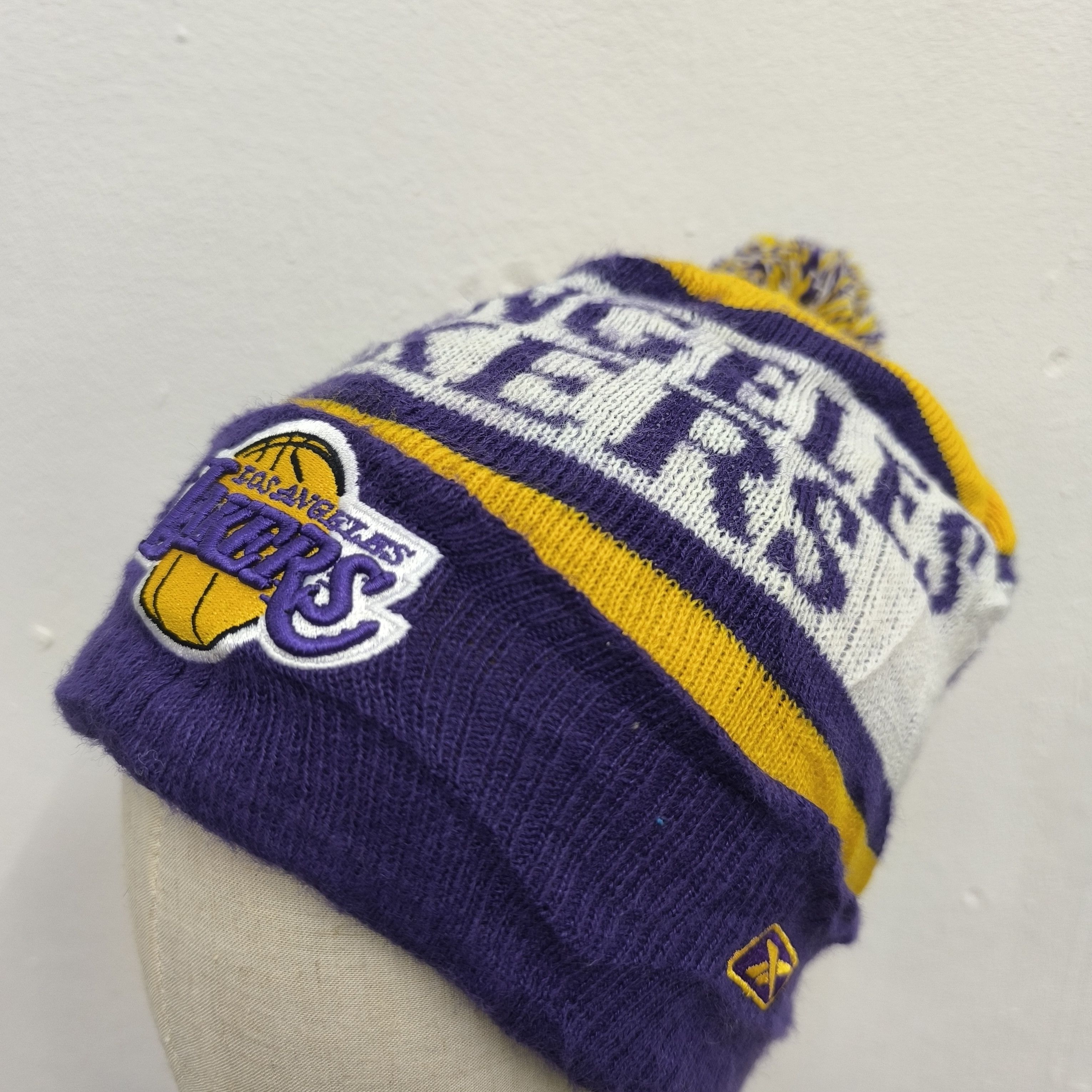 NBA × Reebok 🔒NBA la lakers basketball club by reebook beanie hat Size ONE SIZE - 4 Thumbnail