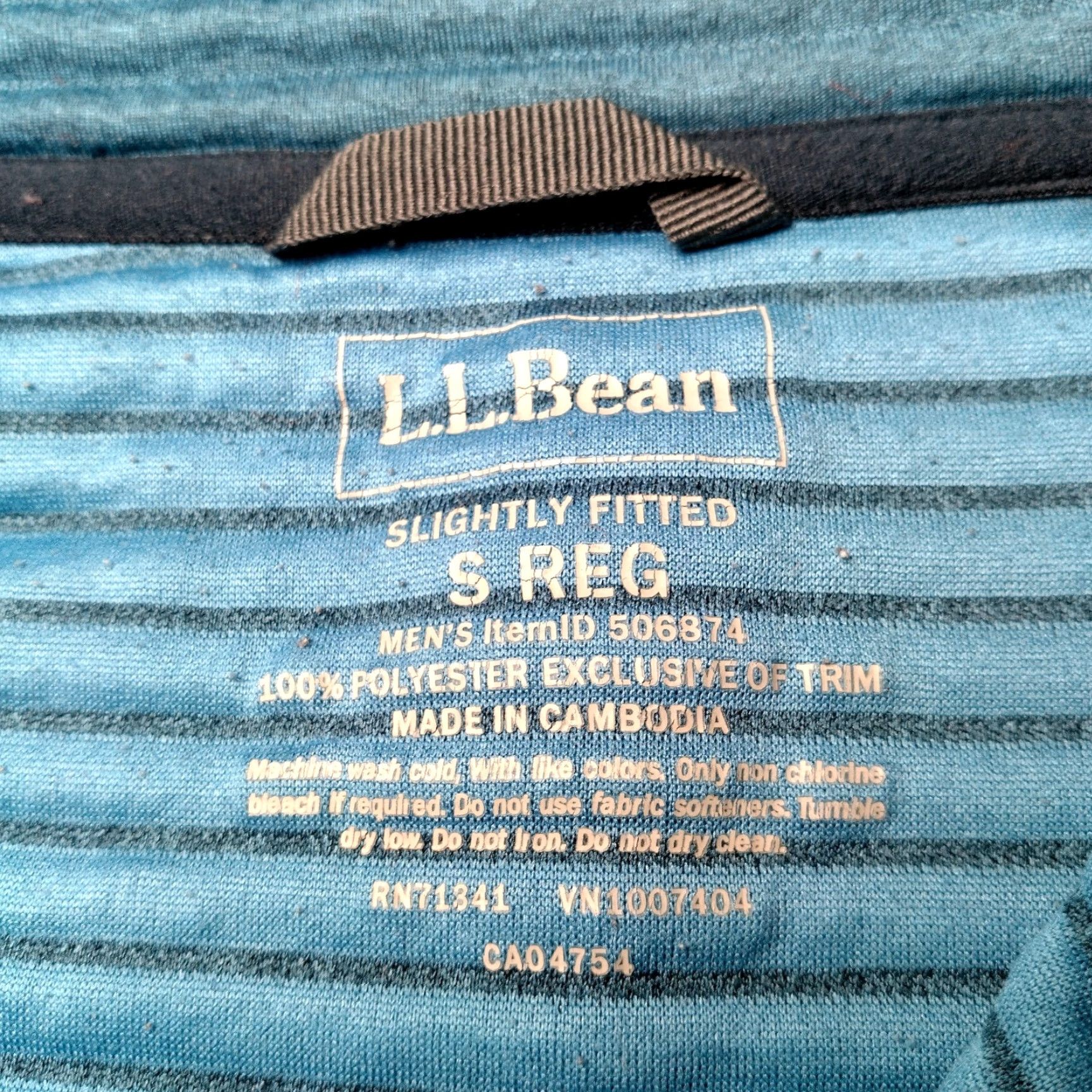 Vintage LL Bean Jacket Men Small Blue Ribbed Pullover Snap Up Shirt Outdoors Camp Hike Pullover jacket Mens Blue Ribbed Snap Band Collar Size US S / EU 44-46 / 1 - 6 Thumbnail