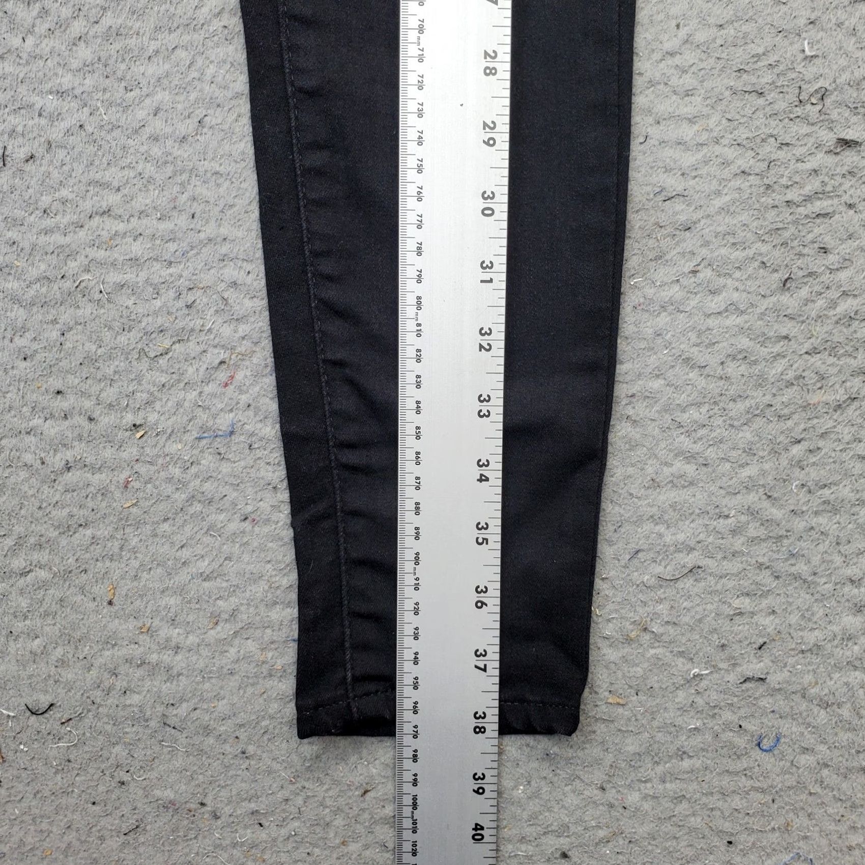 Levi's Levi's Jeans Womens Size 29 Black Denim 700 Series High Rise Skinny Leg 28.75" Inseam Dark Wash 5-Pocket Regular Size 29" - 4 Thumbnail