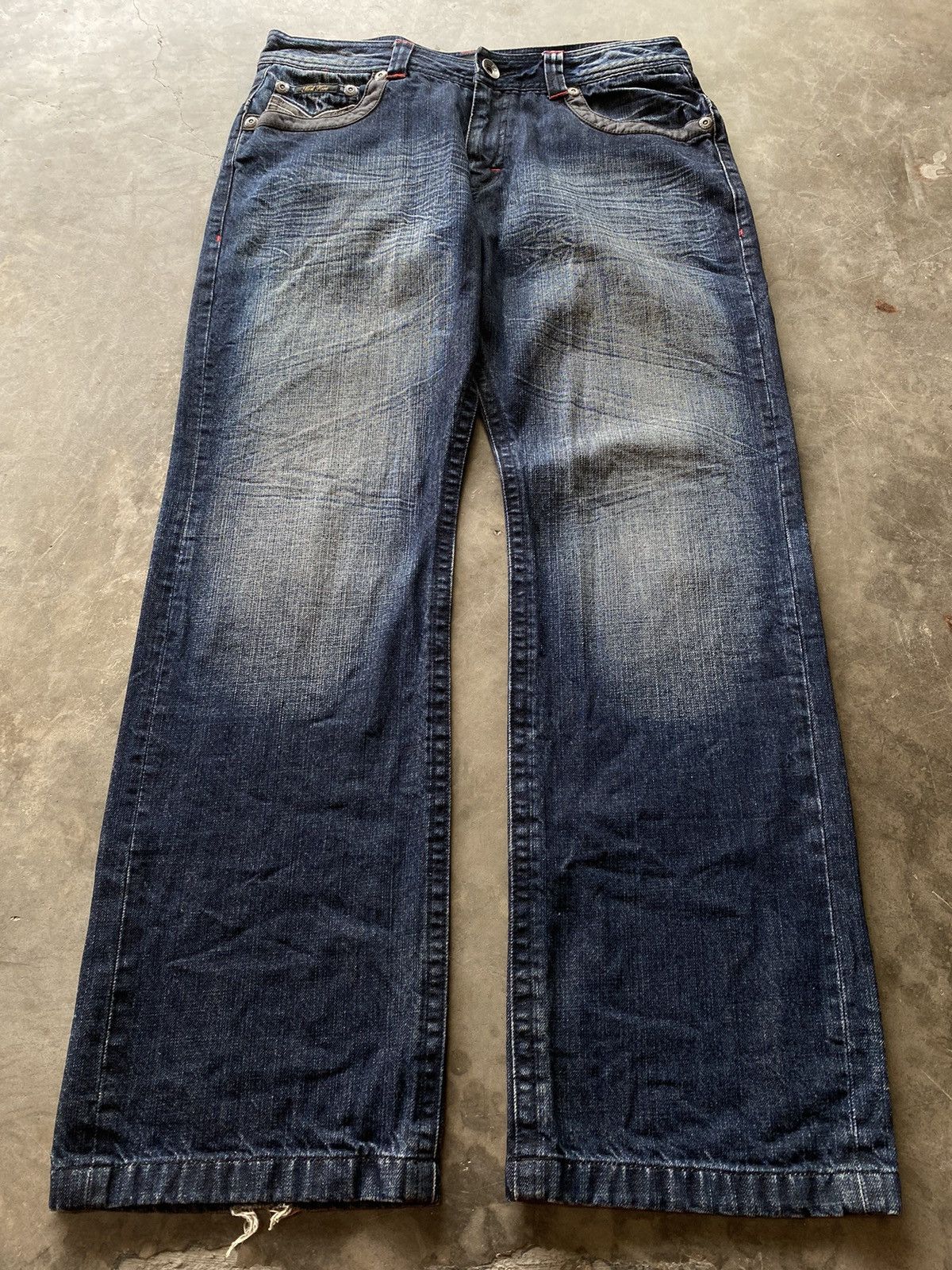 Karl Kani Baggy Jeans Karl Kani Denim Stone Wash Distressed Size US 34 / EU 50 - 3 Thumbnail