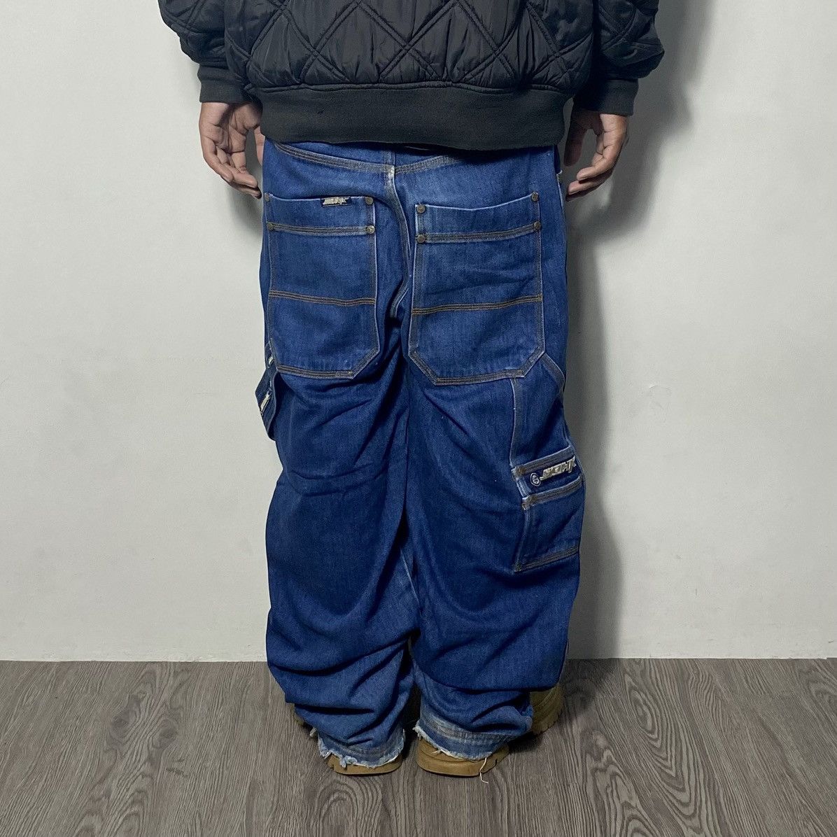 JNCO Y2K SOHK School Of Hard Knocks Carpenter Denim Pants Size US 30 / EU 46 - 1 Thumbnail