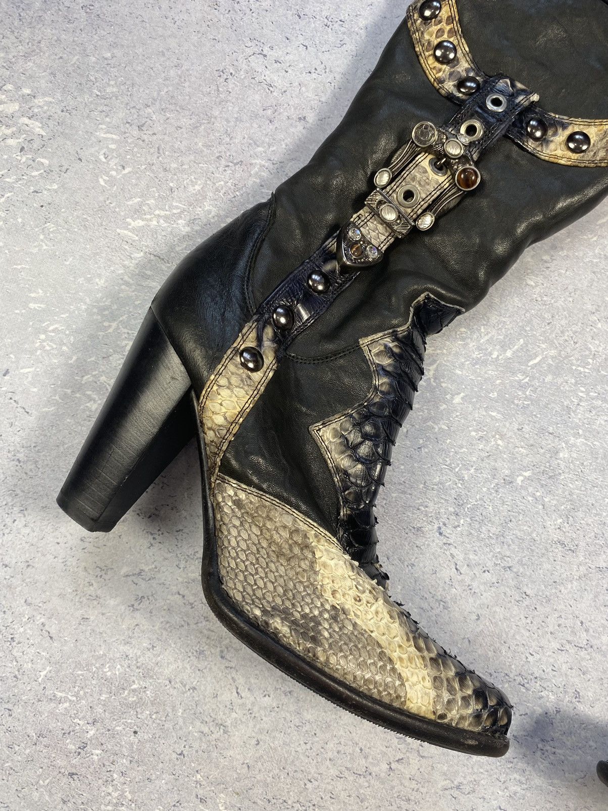 Leather Cowboy Loriblu Women Leather Boots in Cowboys Style Size 39 Size US 9 / IT 39 - 9 Thumbnail