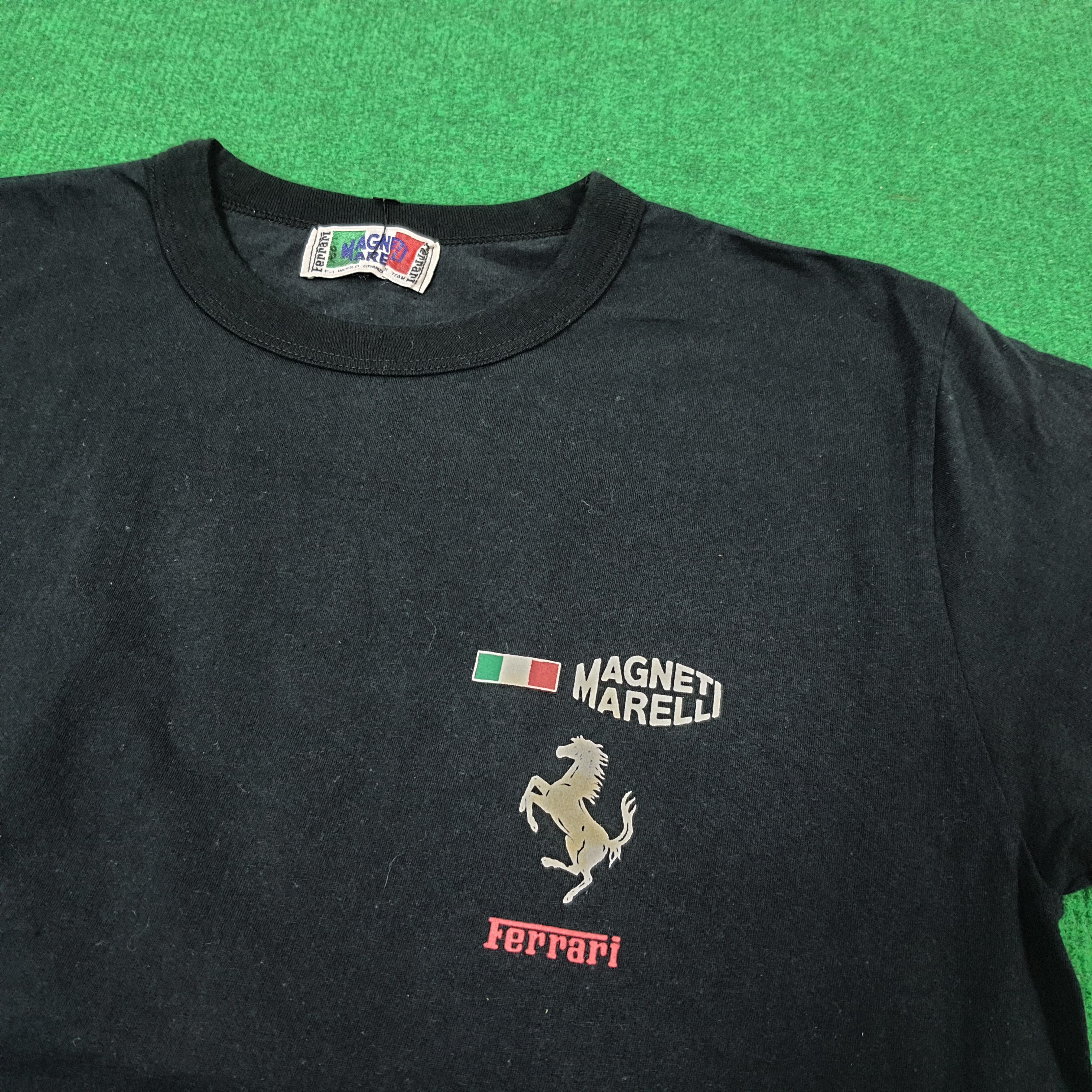 Ferrari × Vintage Vintage Ferrari F-1 Magneti Marelli Racing Tshirt C219N54 Size US M / EU 48-50 / 2 - 4 Thumbnail
