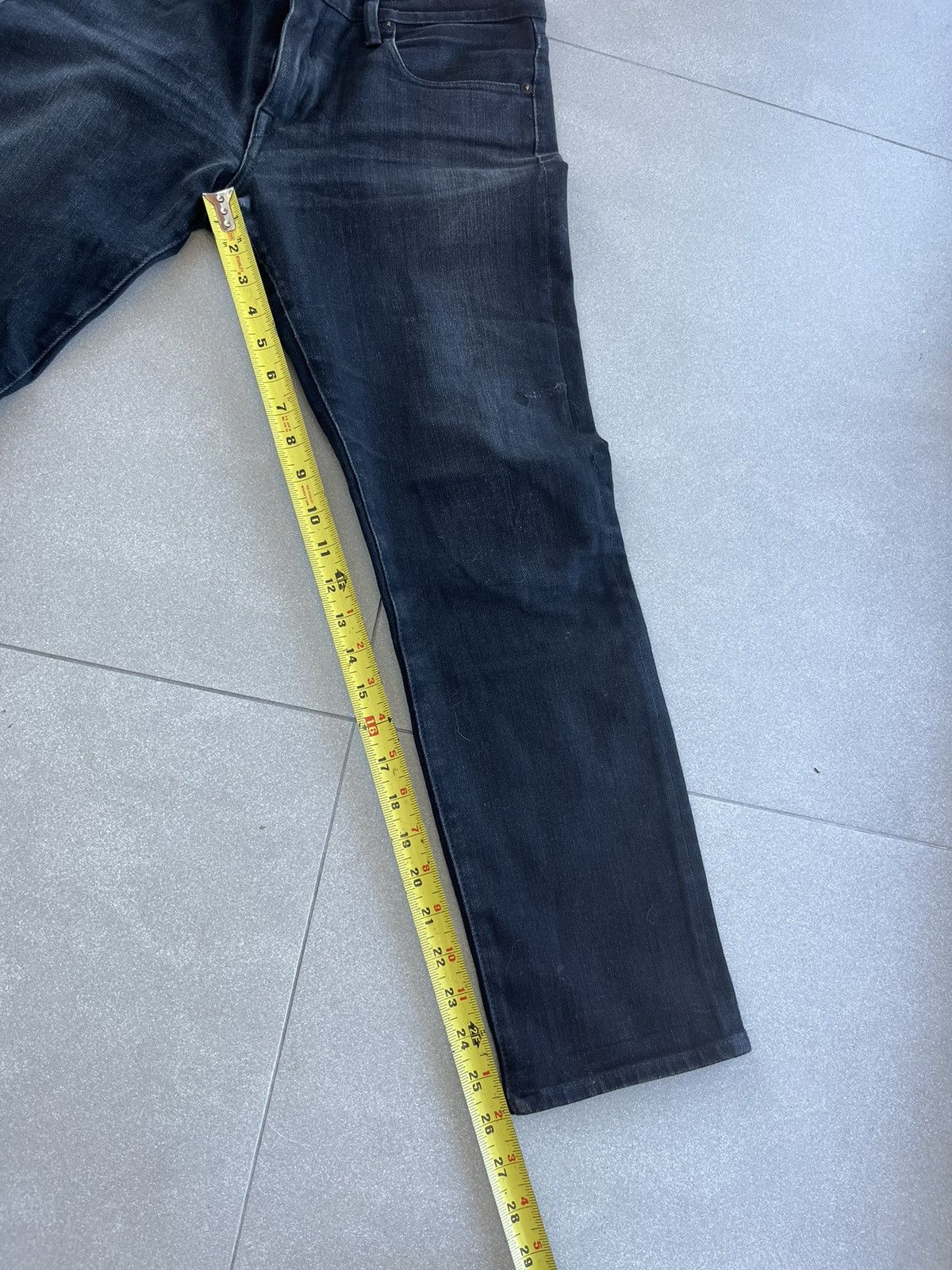 Hiroshi Kato Hiroshi Karo The Pen Slim Selvedge Black Denim Jeans Size US 30 / EU 46 - 8 Thumbnail
