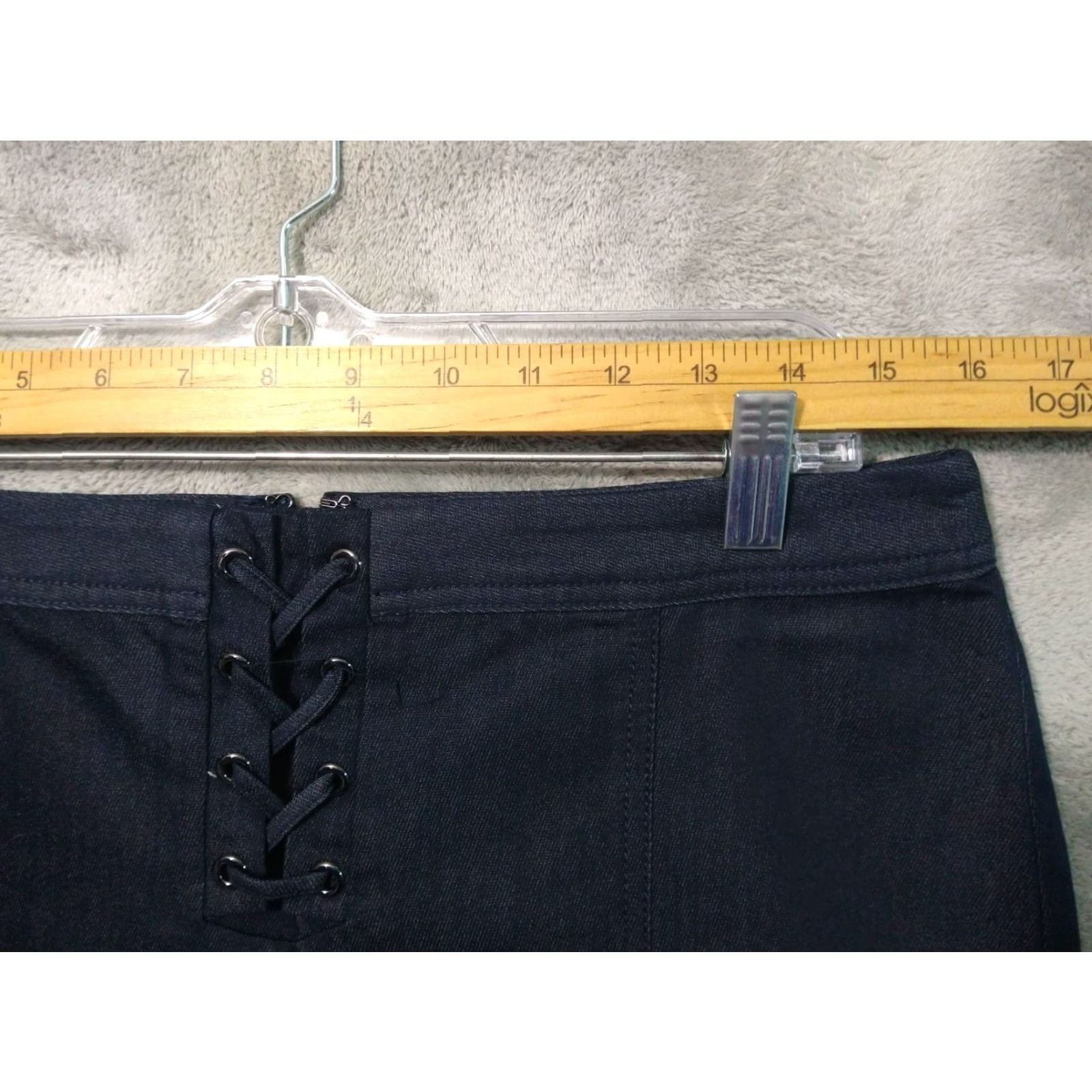 Talbots Talbots Skirt Womens 10 Blue Denim Midi Pencil Stretch Dark Wash Denim Skirt Womens 10 Blue Size 32" / US 10 / IT 46 - 3 Thumbnail