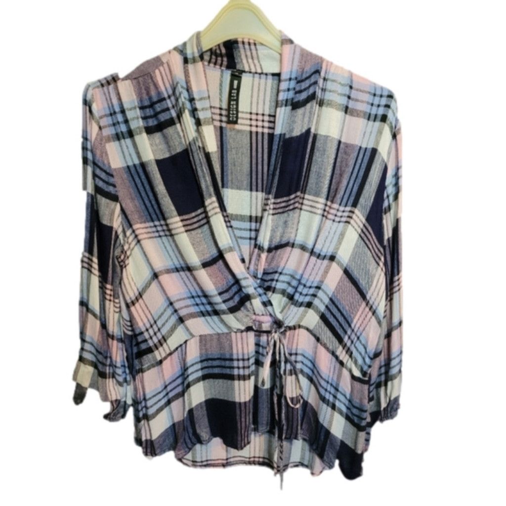 Lord & Taylor Desing Lab by Lord & Taylor, plaid top. L, nwot Size XL / US 12-14 / IT 48-50 - 1 Thumbnail