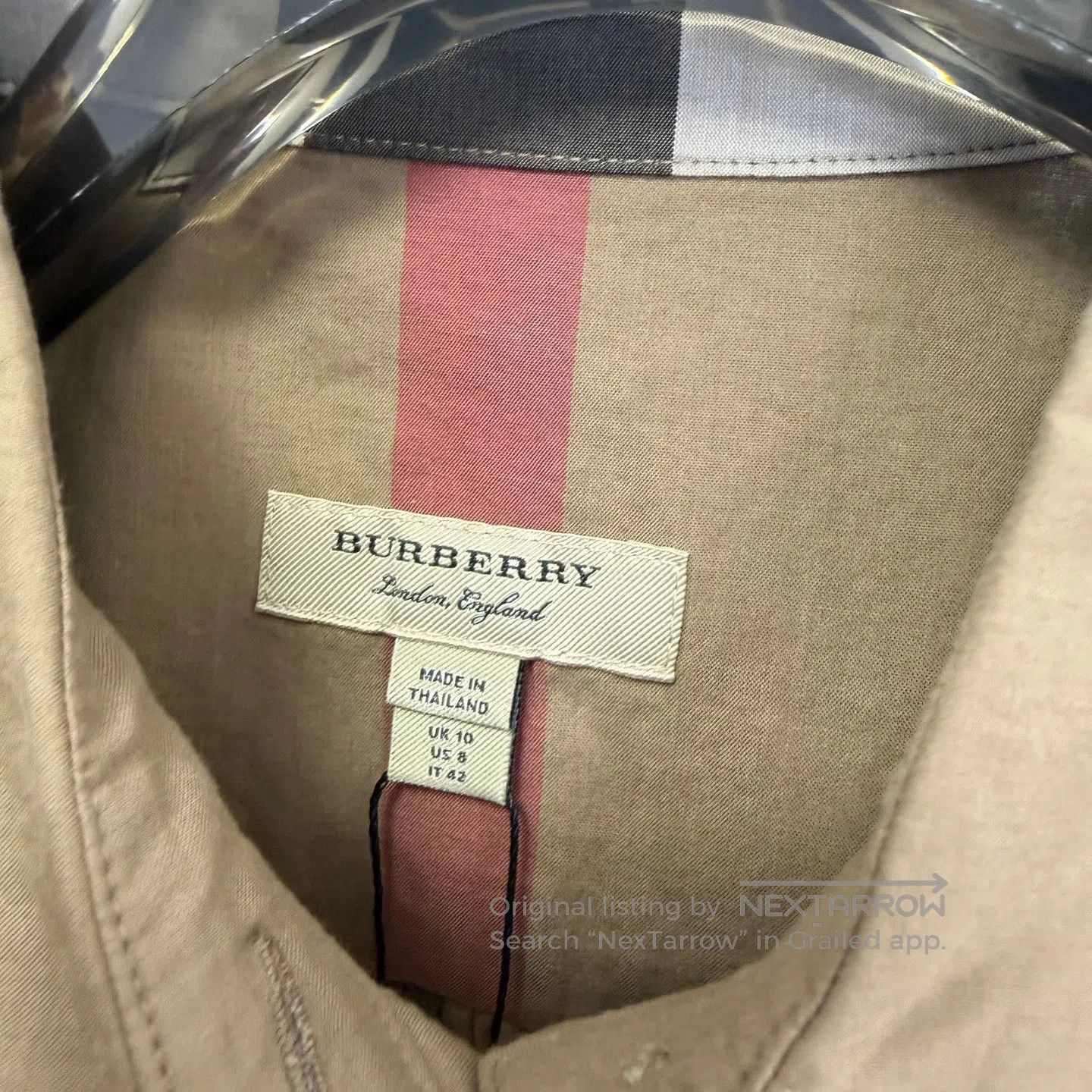 Burberry Burberry Khaki Plaid Shirt Dress| Size S / US 4 / IT 40 - 2 Thumbnail