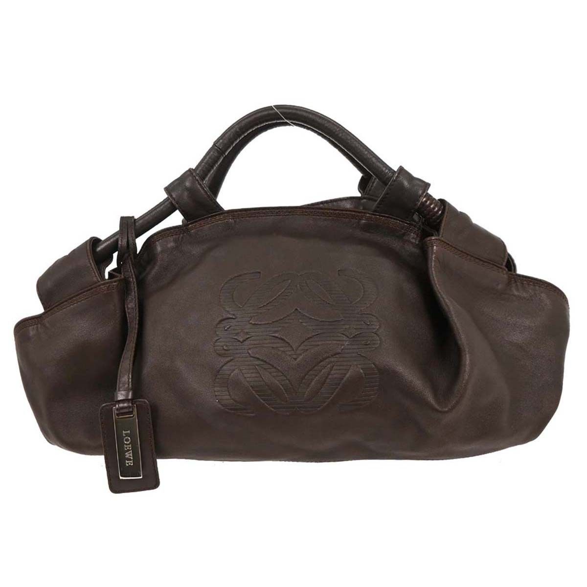 Loewe Anagram Logo Nappa Aire Hand Bag Leather