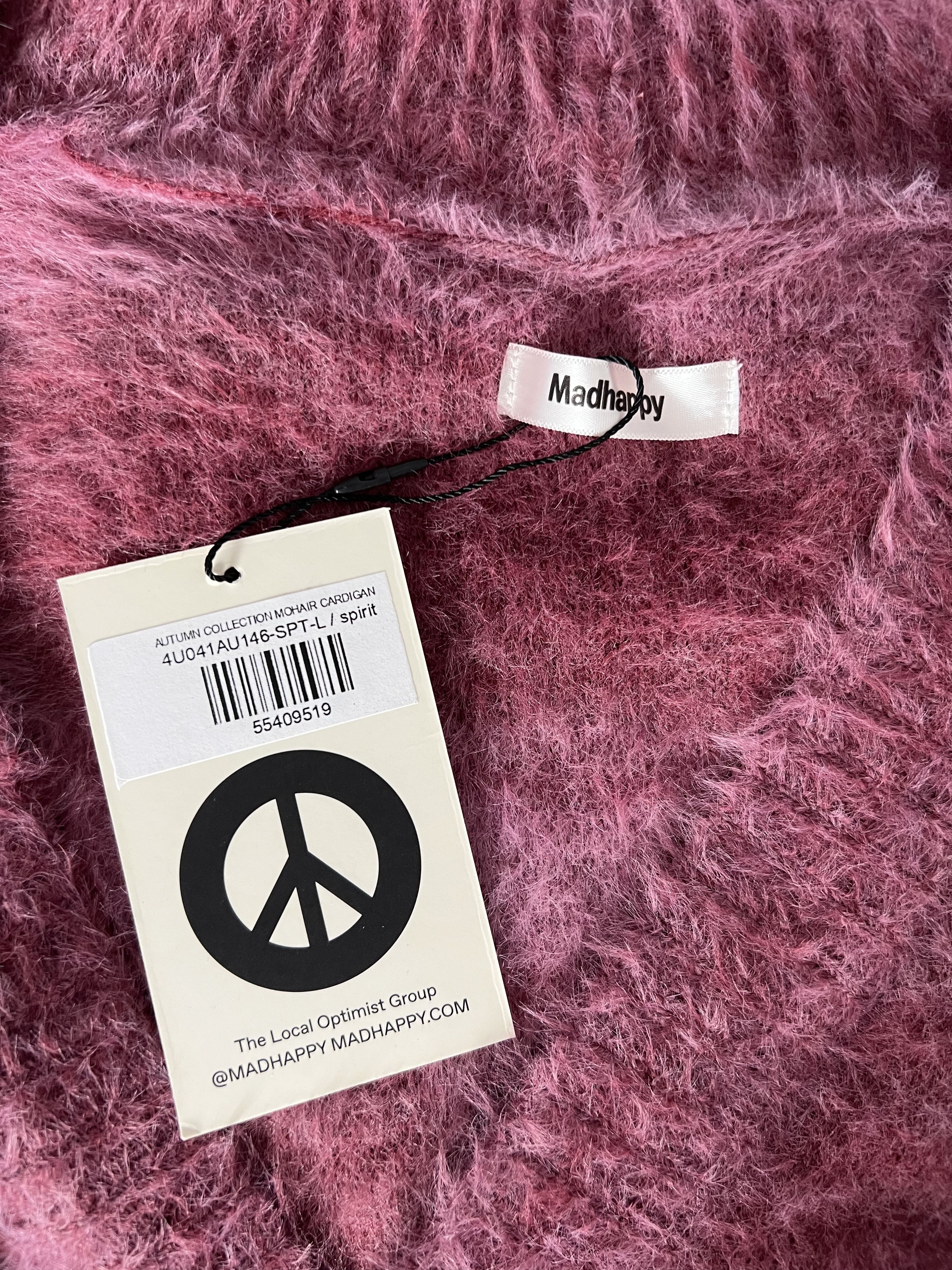 Madhappy Madhappy Fall Fuzzy Knit Cardigan in Spirit Red Size US L / EU 52-54 / 3 - 8 Thumbnail