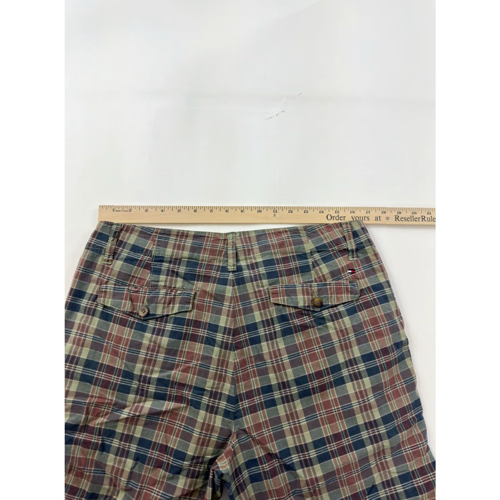 Tommy Hilfiger Tommy Hilfiger Shorts Men’s 34 Plaid Chino Golf Multicolor Cotton, Men, 34, Regular, Plaid Chino Golf Shorts Size US 34 / EU 50 - 7 Thumbnail
