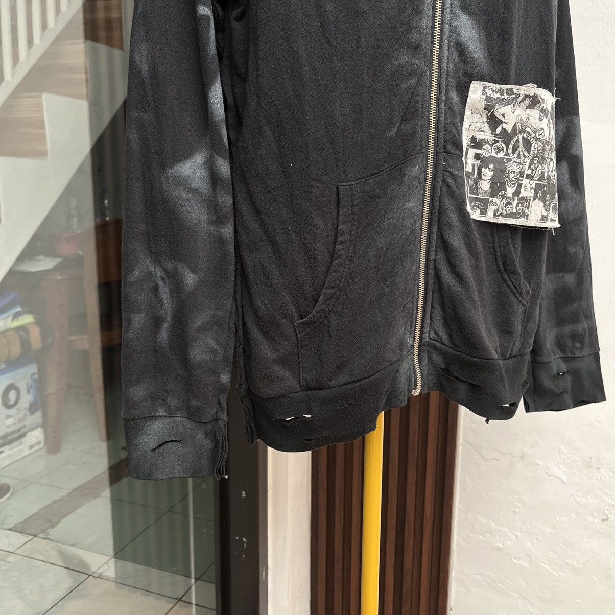 Beauty Beast Seditionaries Style Hoodie Zipper Destroyed by "W5H Grapik" Size US M / EU 48-50 / 2 - 4 Thumbnail