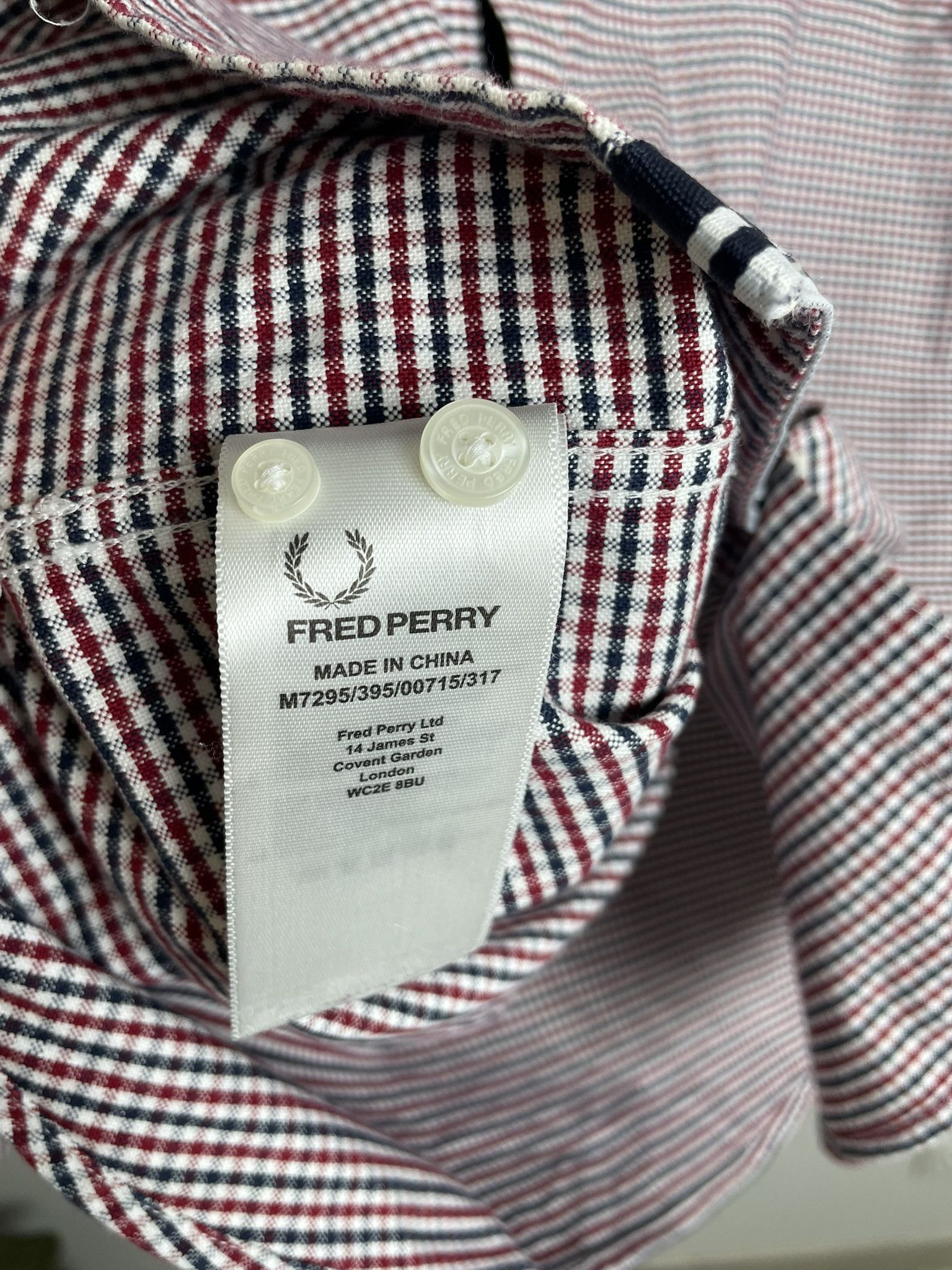 Fred Perry Fred Perry 3 Colour Oxford Gingham Shirt Size US M / EU 48-50 / 2 - 11 Thumbnail