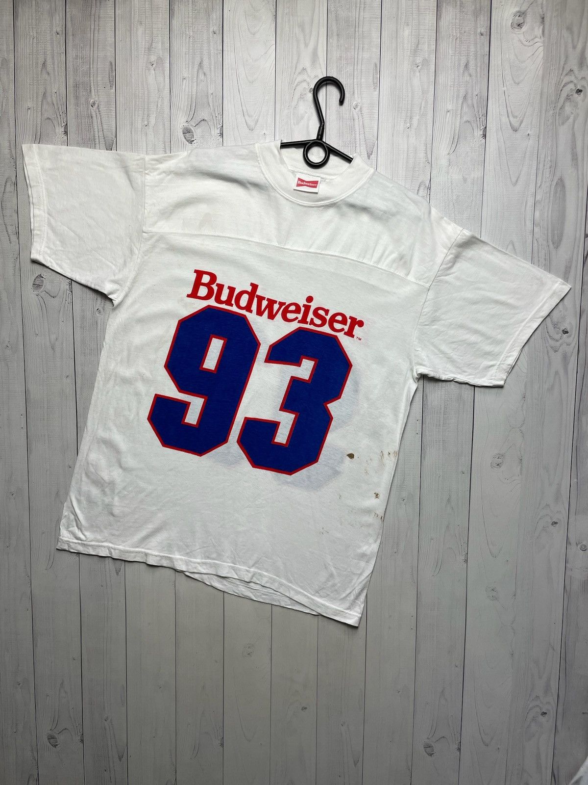 Budweiser × Vintage Vintage Budweiser tee rare 1993 size L/XL big logo Size US L / EU 52-54 / 3 - 1 Thumbnail