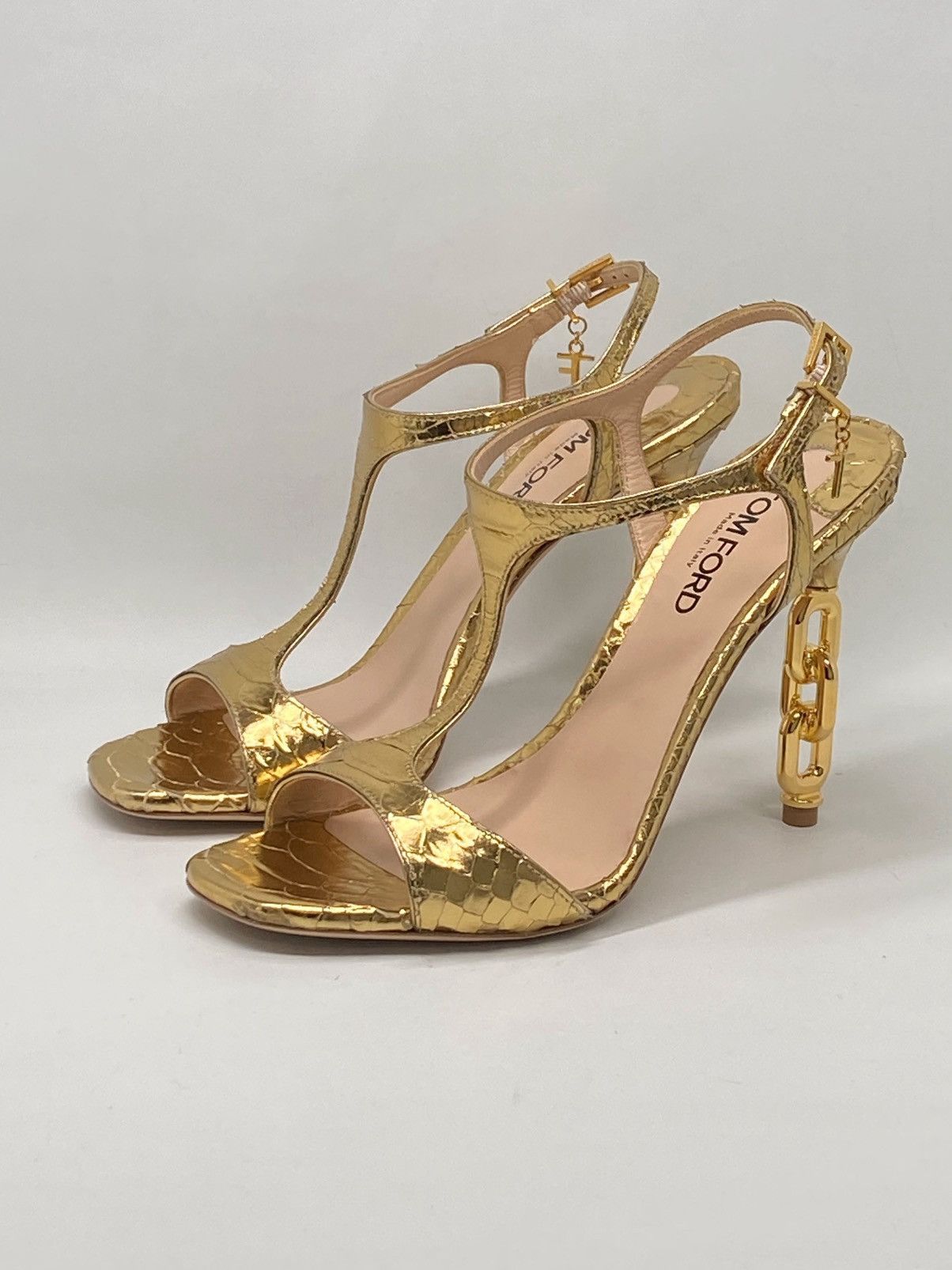 Tom Ford Tom Ford Stamped Python Galaxy 105mm Sandal size 37.5 Size US 7.5 / IT 37.5 - 4 Thumbnail
