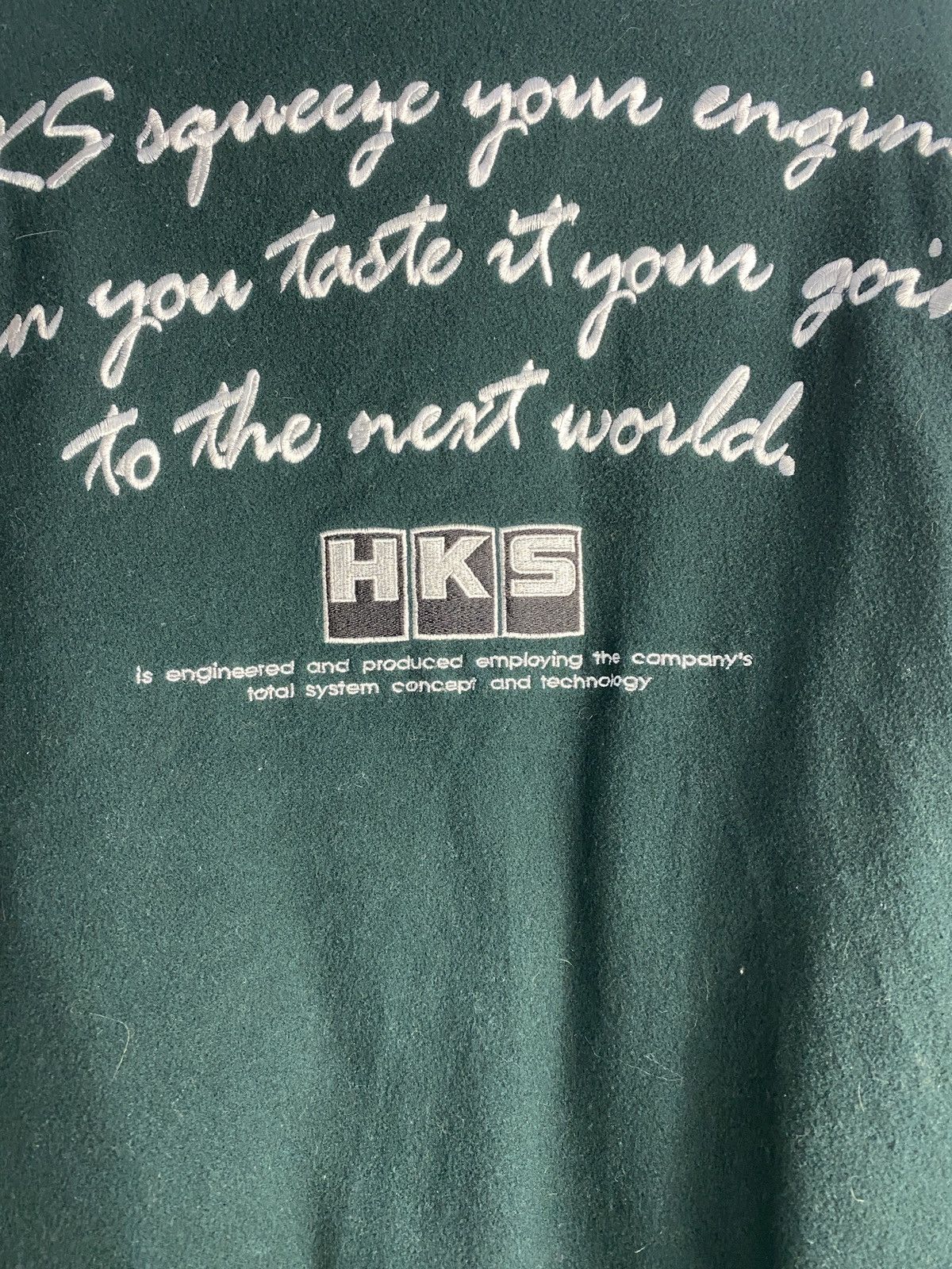 Japanese Brand 90s HKS Motorsport Varsity Jacket Size US L / EU 52-54 / 3 - 12 Thumbnail