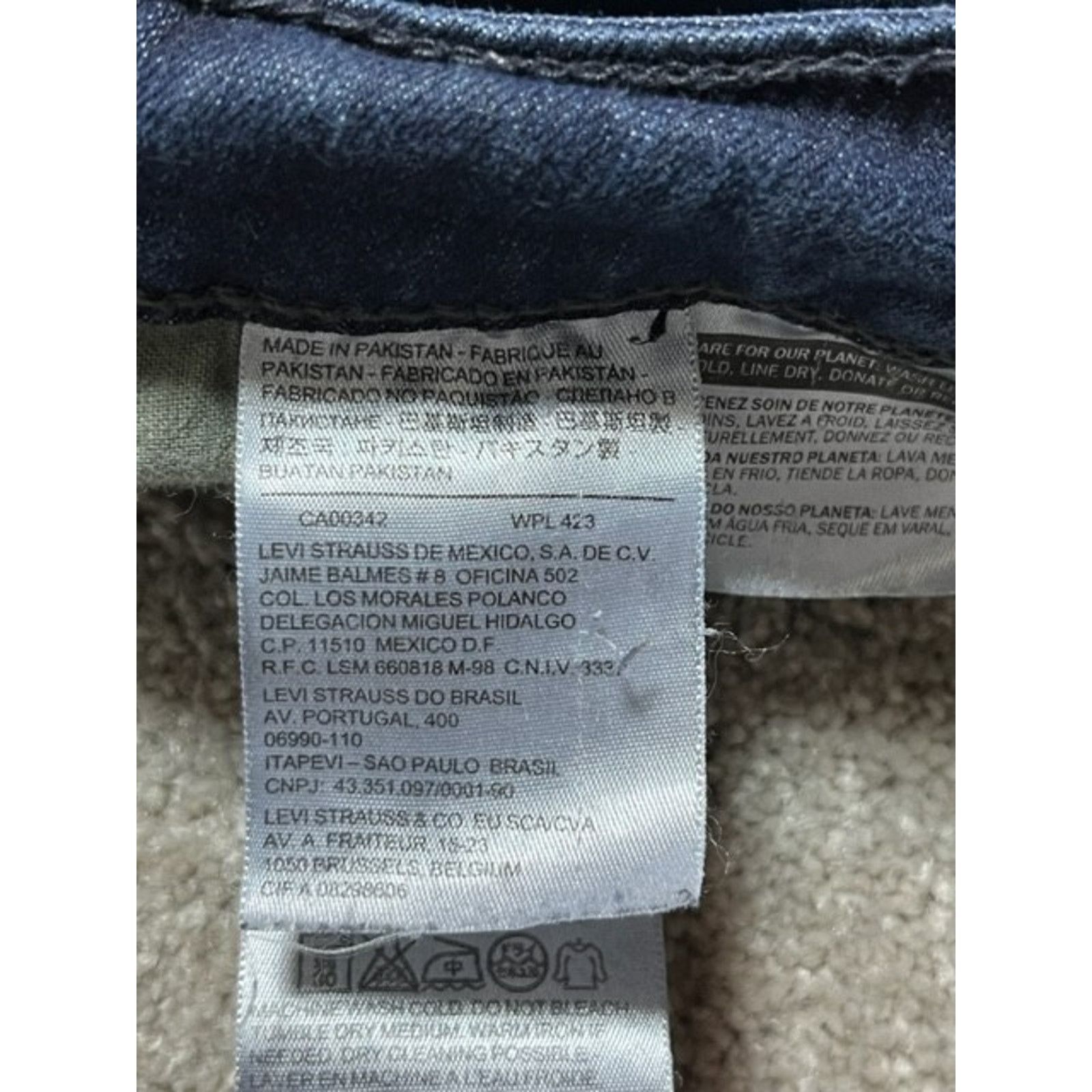 Levi's Levi's Legging Skinny Jeans Womens 14M 32x32 Dark Wash Denim Size 36" / US 14 / IT 50 - 10 Thumbnail