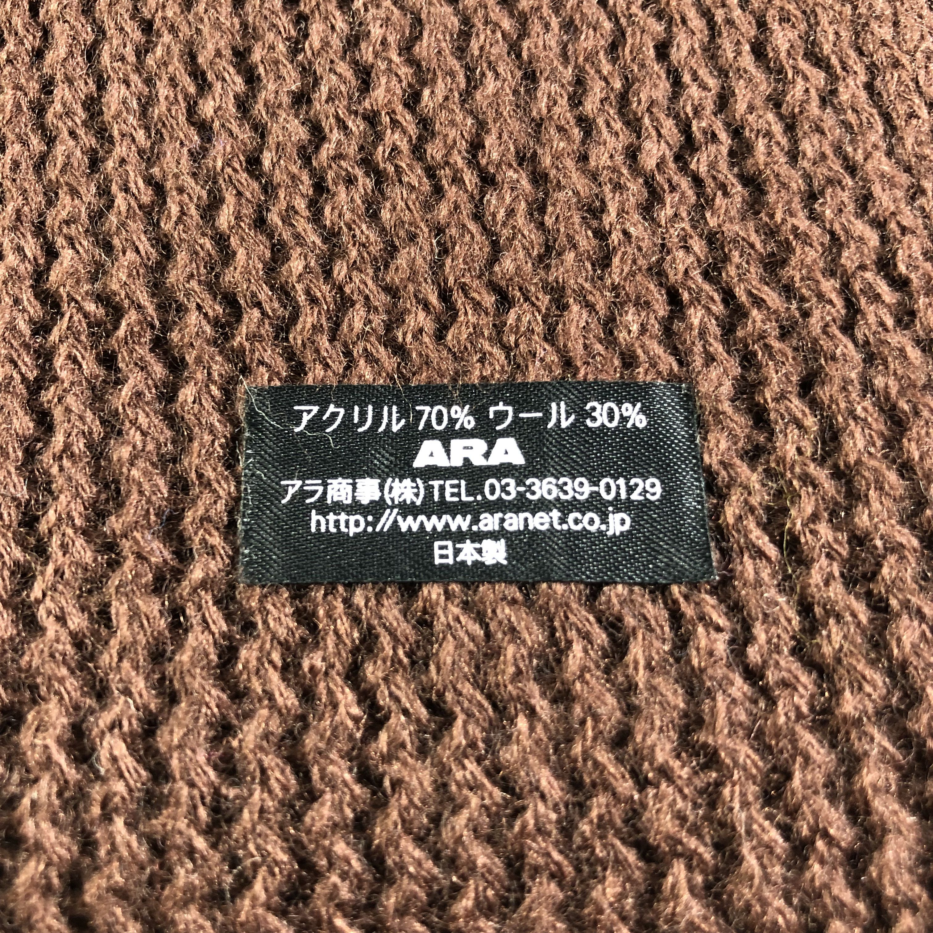 Melrose Men's Melrose Wool Scarf Muffler V1982 Size ONE SIZE - 5 Thumbnail