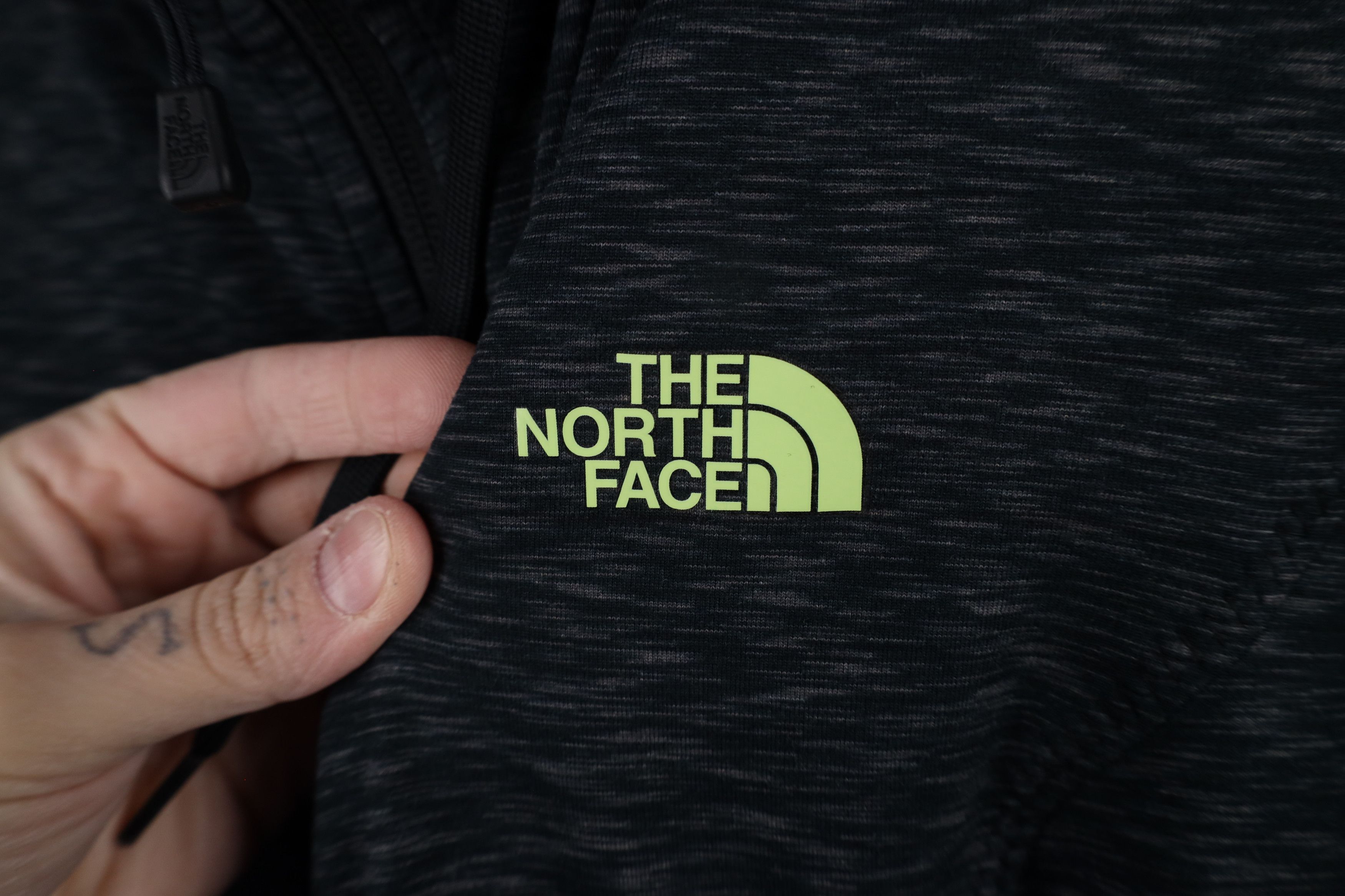 The North Face × Vintage The North Face Lightweight Knit Full Zip Hoodie Black Size XL / US 12-14 / IT 48-50 - 4 Thumbnail