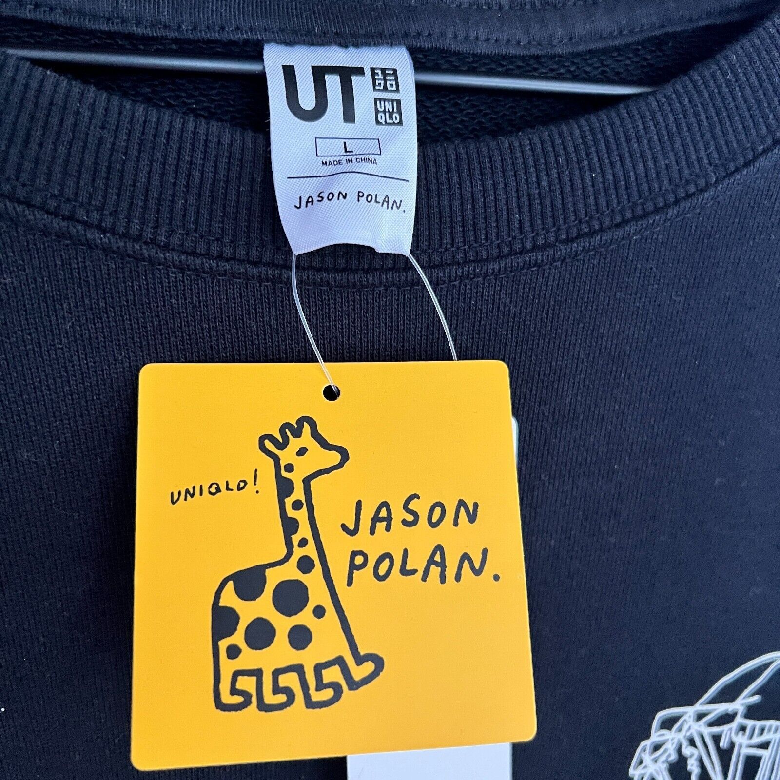 Uniqlo Uniqlo x Jason Polan Every Person NY Black Sweatshirt NWT L Size US L / EU 52-54 / 3 - 3 Thumbnail