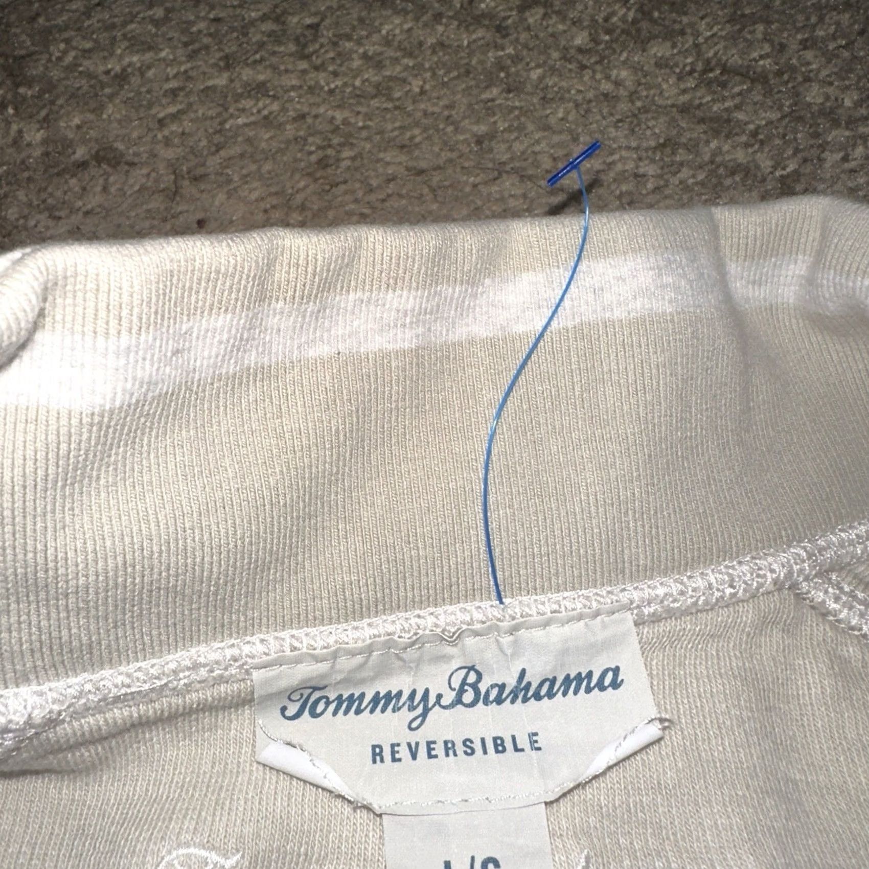 Tommy Bahama Tommy Bahama Sweater Mens Large Beige Reversible Quarter Zip Pullover Preppy Casual Size US L / EU 52-54 / 3 - 4 Thumbnail