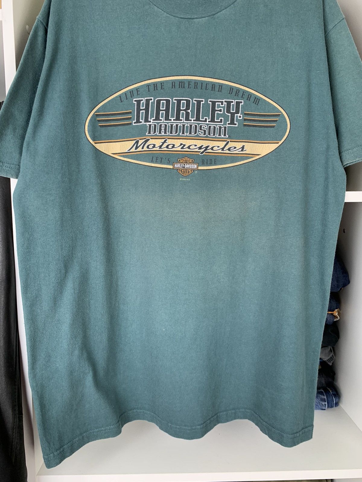 Harley Davidson × Vintage Vintage 90s Harley Davidson Eastside Made in Usa T-shirt Size US L / EU 52-54 / 3 - 14 Thumbnail