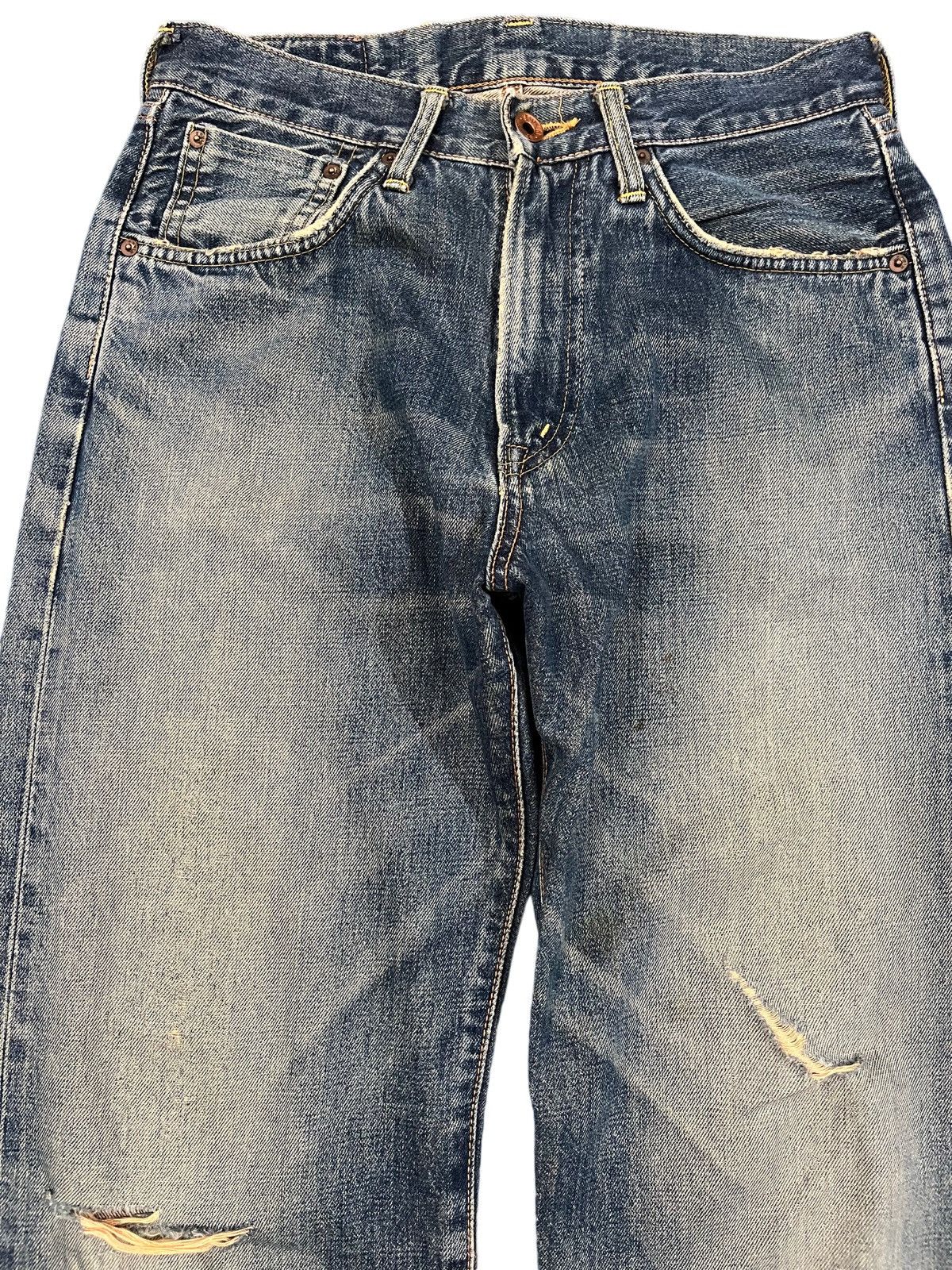 Edwin Vintage Edwin 505X Selvedge Distressed Denim Size US 29 - 2 Thumbnail