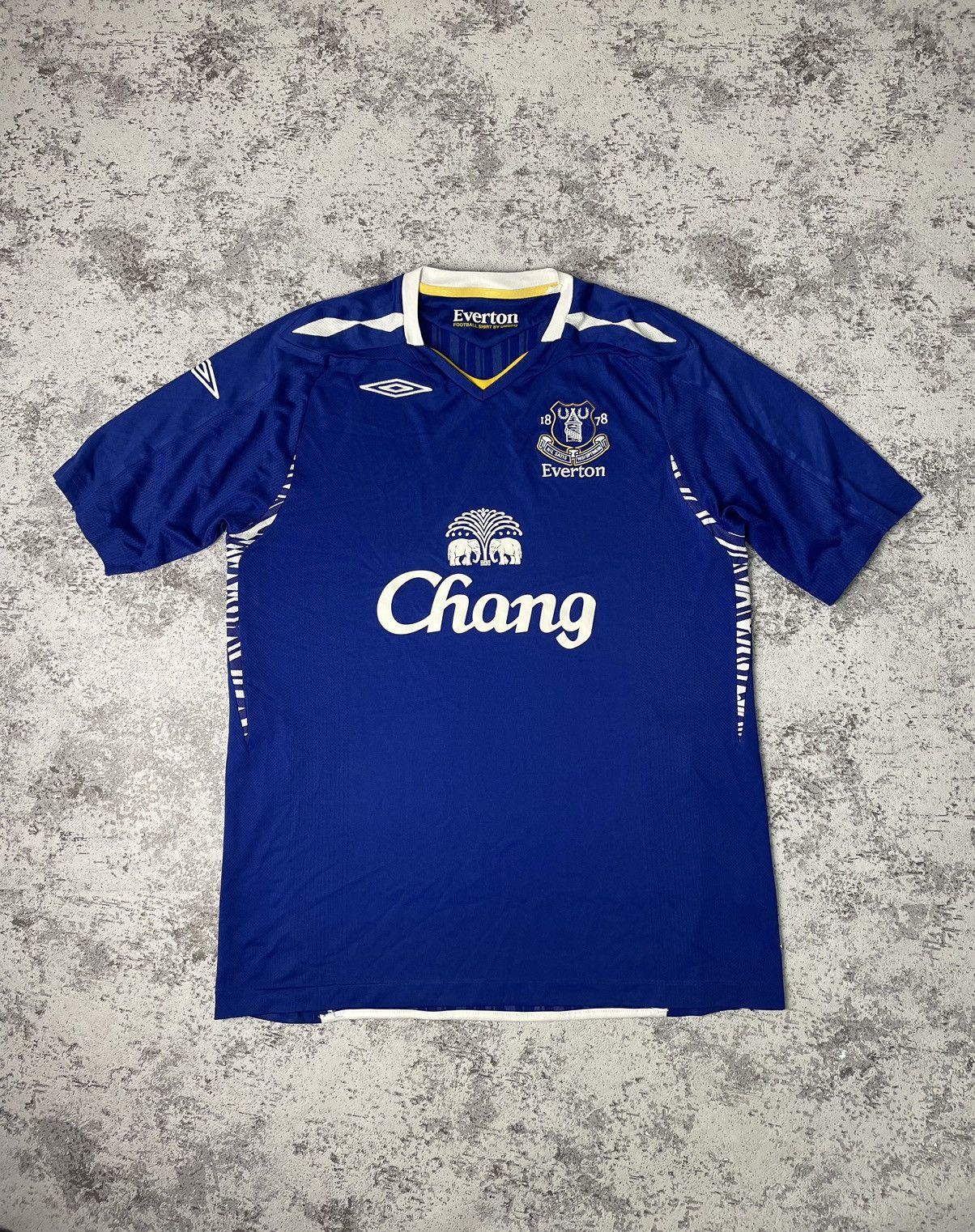 Umbro Everton FC 2007-08 UMBRO Men’s Football Blue Home Shirt L Size US L / EU 52-54 / 3 - 1 Thumbnail