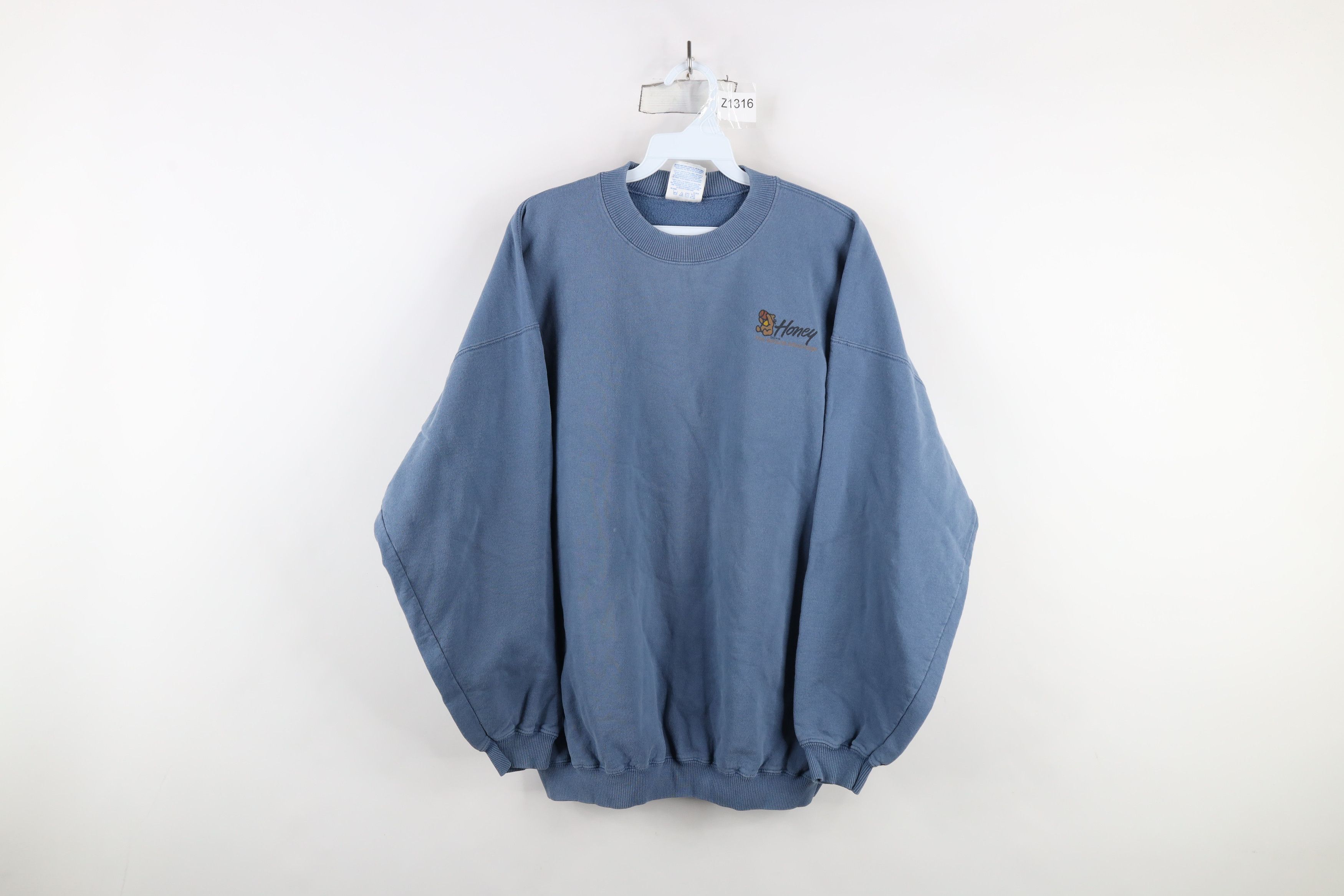 Vintage Vintage 90s Streetwear The Nature Advantage Sweatshirt Blue Size US XL / EU 56 / 4 - 1 Thumbnail