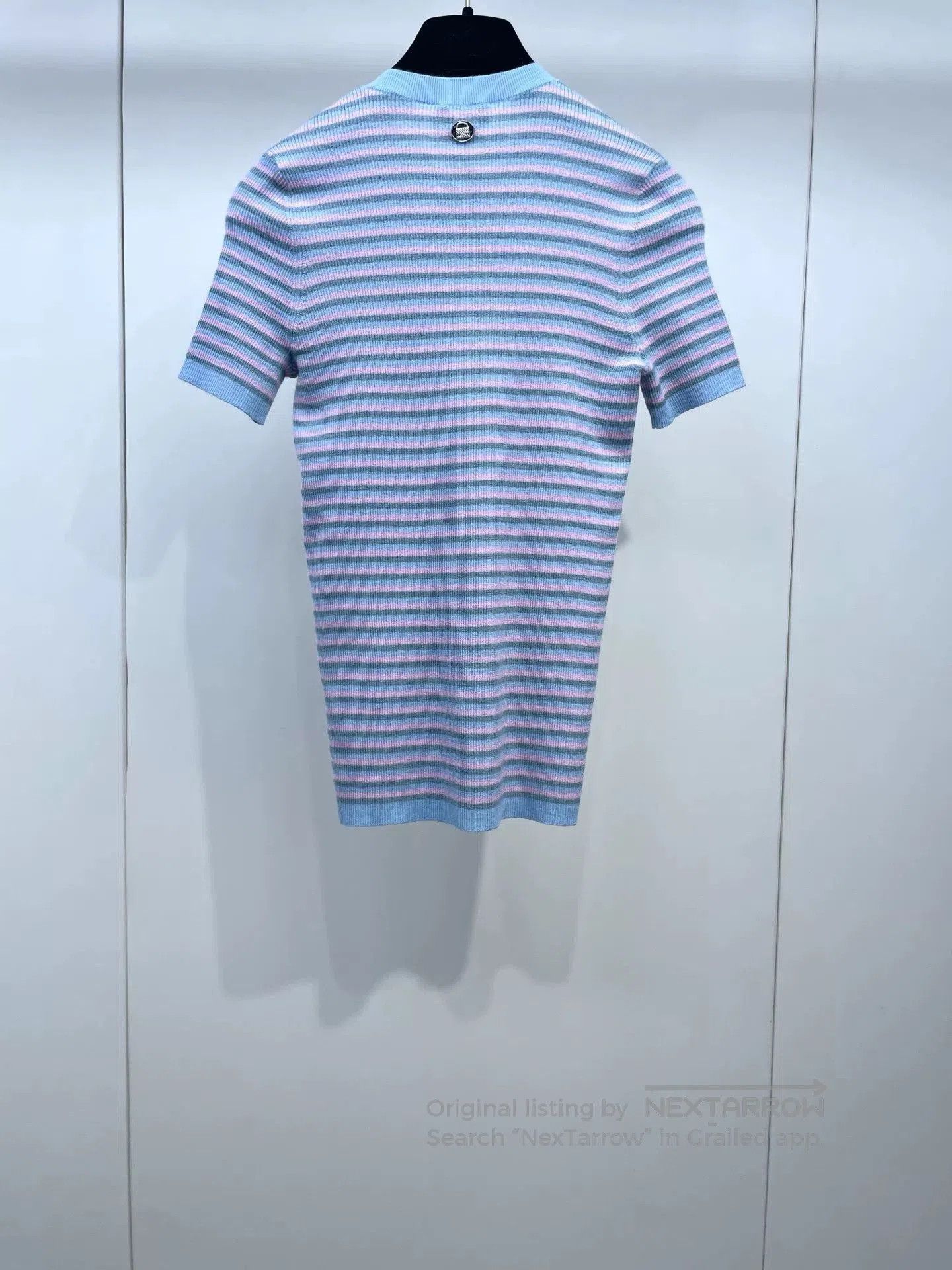 Chanel Chanel 25B Striped Knit Short Sleeve. Size XS / US 0-2 / IT 36-38 - 2 Thumbnail