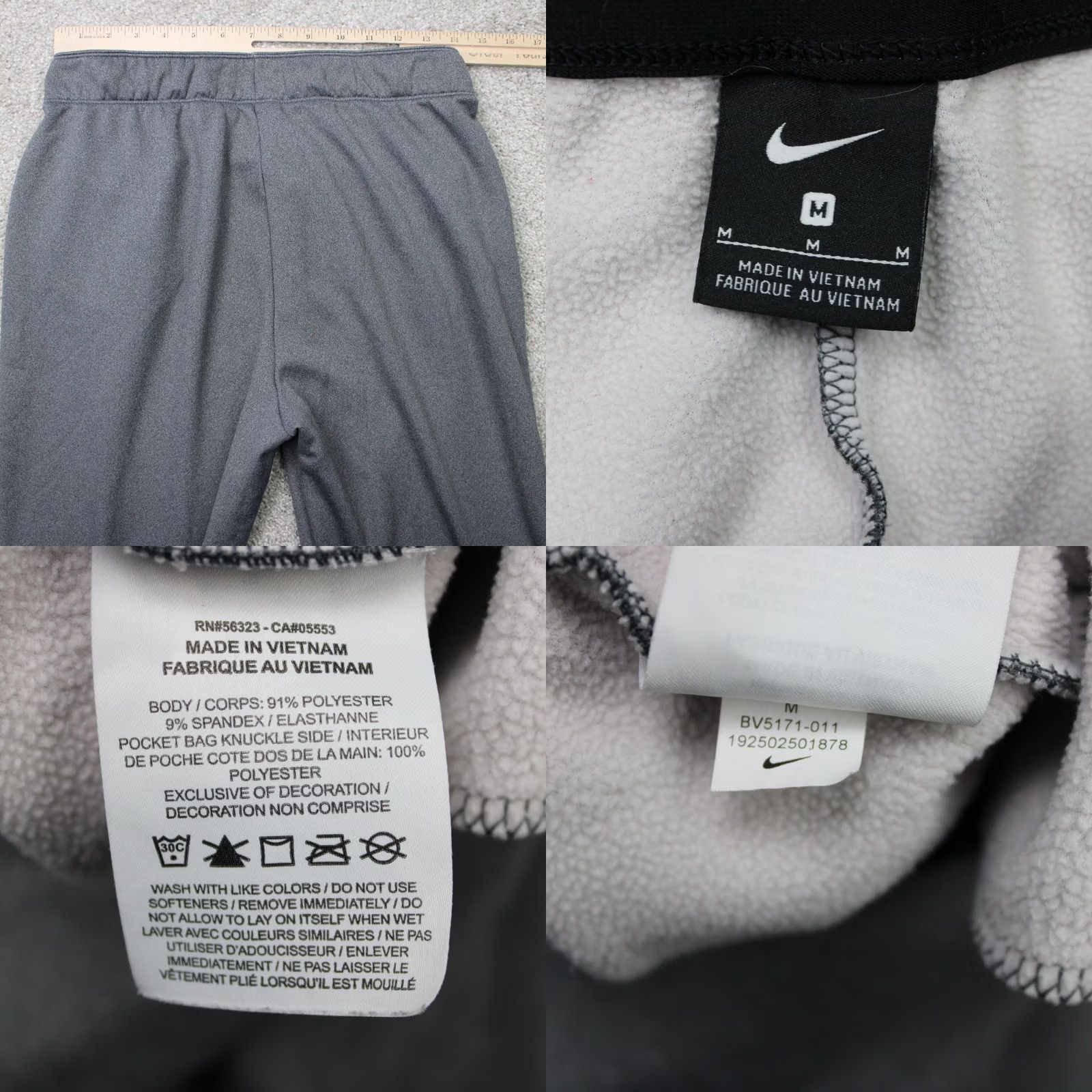 Nike Nike Pants Womens Medium Gray Therma Fleece Jogger Size 32" / US 10 / IT 46 - 8 Thumbnail