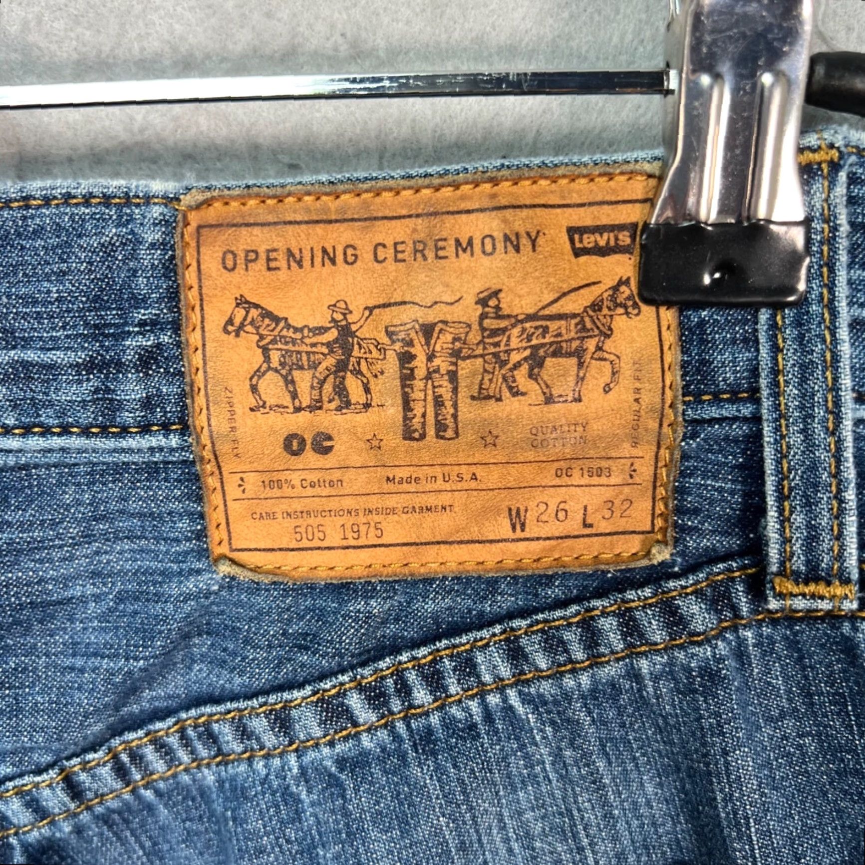 Levi's Levis Jeans Distressed 26 x 32 Womens 100% Cotton Denim Straight 5-Pocket Blue Size 26" / US 2 / IT 38 - 3 Thumbnail