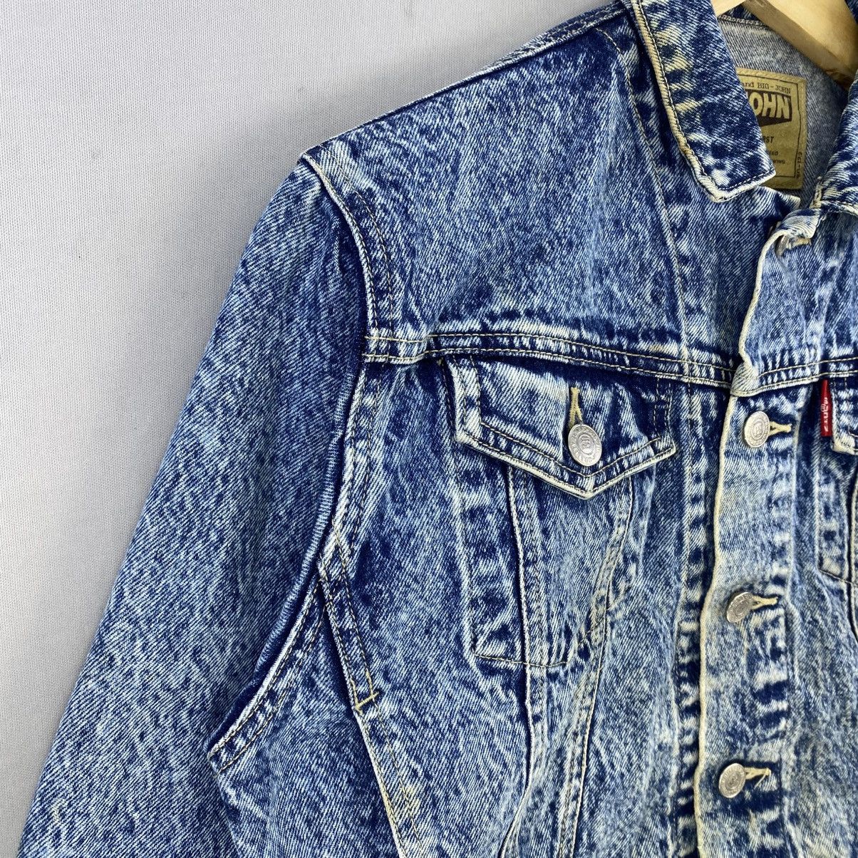 Big John VTG 90’s Big John Acid Wash Cropped Denim Jacket Size M / US 6-8 / IT 42-44 - 2 Thumbnail