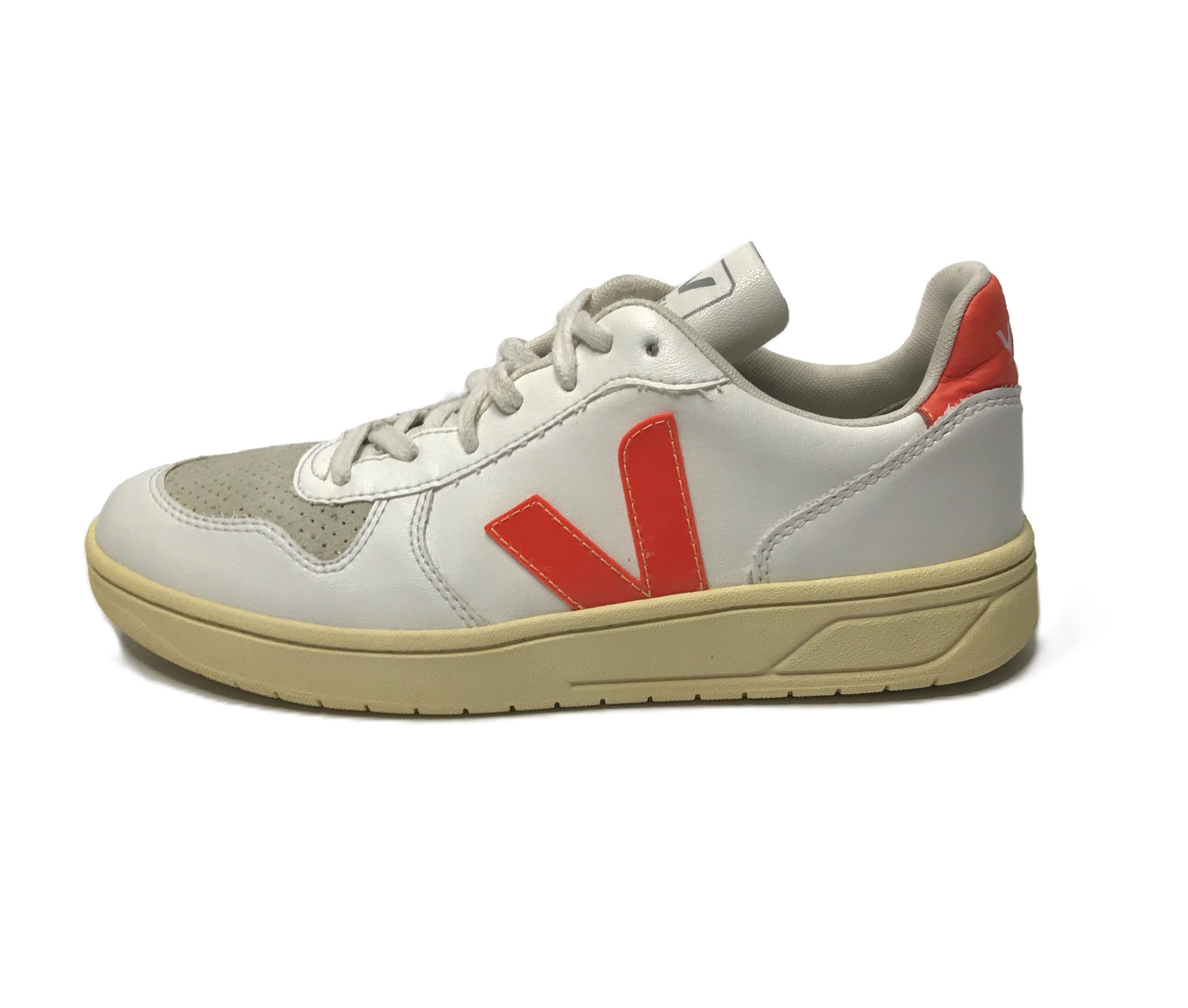 Veja Veja V-10 Lace-Up Sneakers Mens Sz 42 White Size US 9 / EU 42 - 1 Thumbnail