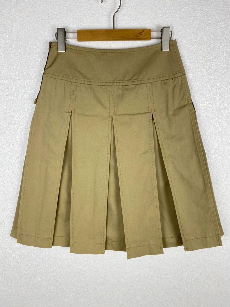 Comme des Garcons Comme Des Garcons size S Khaki zip-up pleated skirt Size 24" / US 00 / IT 34 - 2 Thumbnail