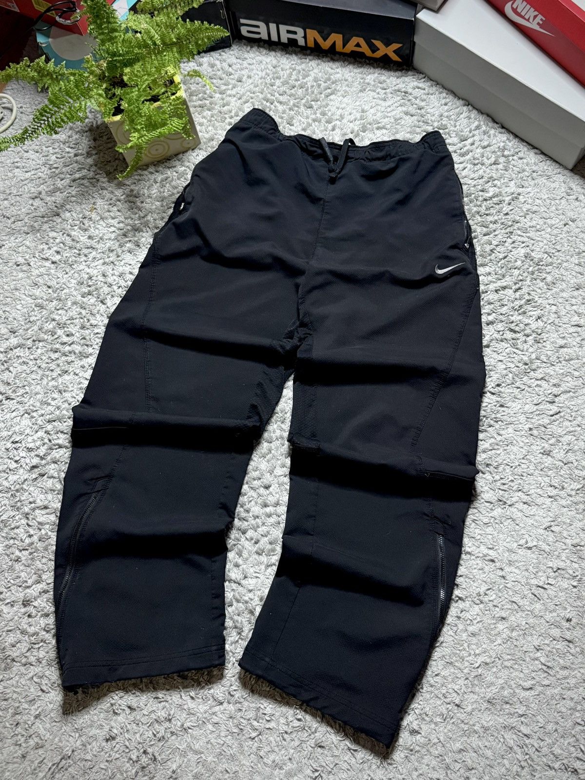 Nike 00s Nike Pants Rare Vintage Logo Swoosh Drill Streetwear Tn Size US 32 / EU 48 - 1 Thumbnail