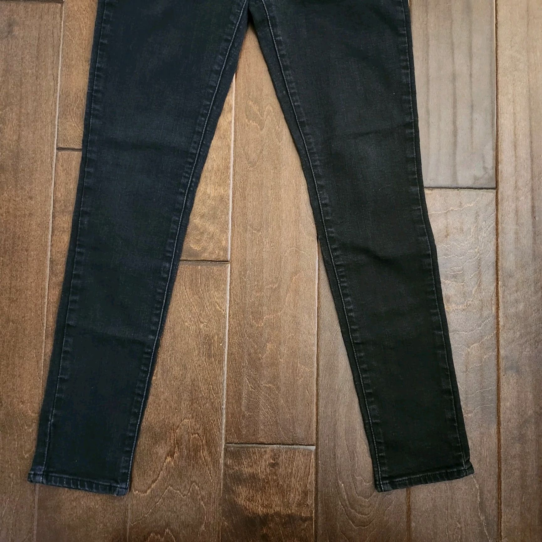 Levi's VINTAGE Levi’s 721 High Rise Skinny Jeans Black Womens W28 L30 Jeans Skinny Womens Black 90s? Size 24" / US 00 / IT 34 - 3 Thumbnail