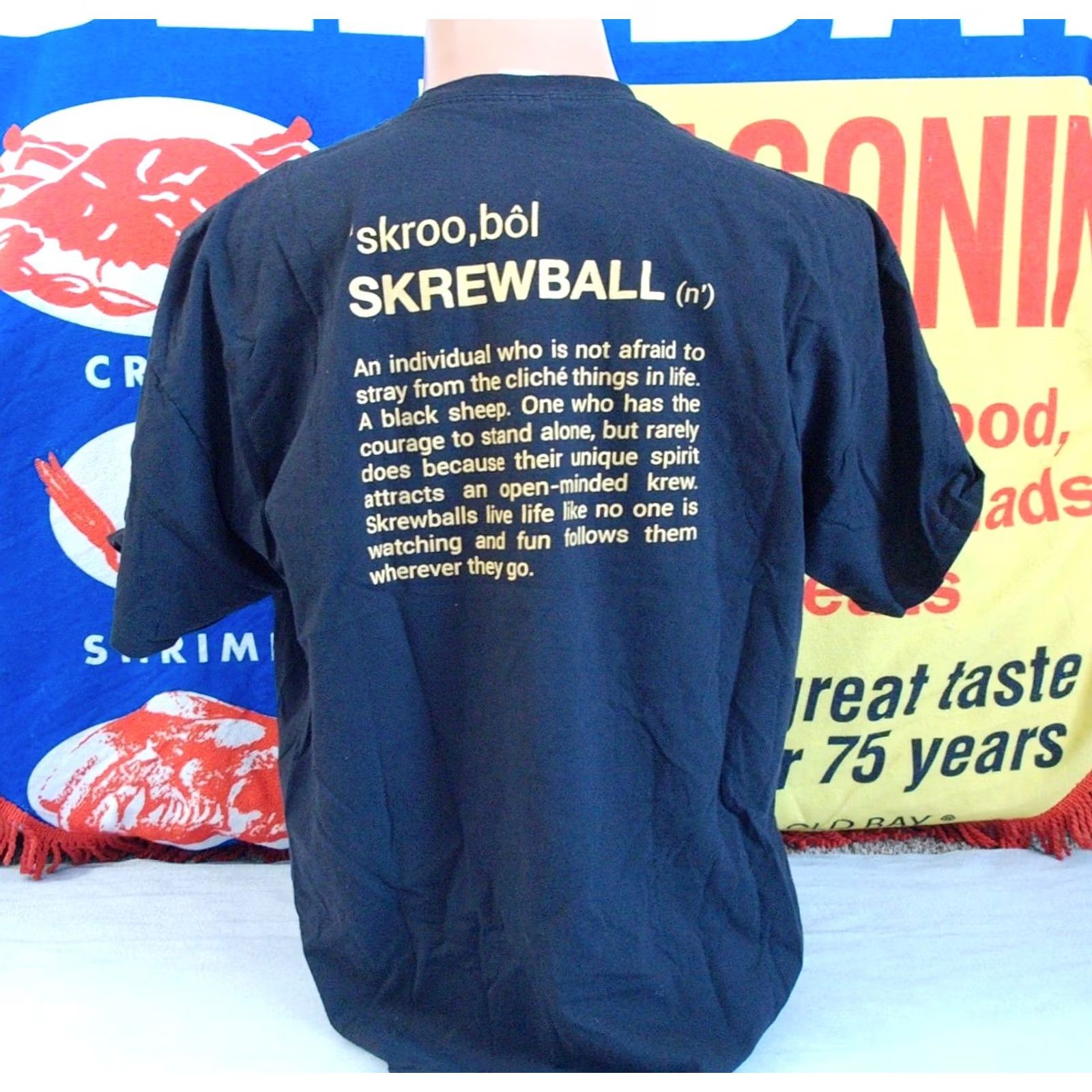 Port & Company Nike Skrewball Peanut Butter Whiskey graphic T Shirt Mens 2XL California Port & Company Black Cotton Crew Neck Short Sleeve Vintage No Size US XXL / EU 58 / 5 - 4 Thumbnail