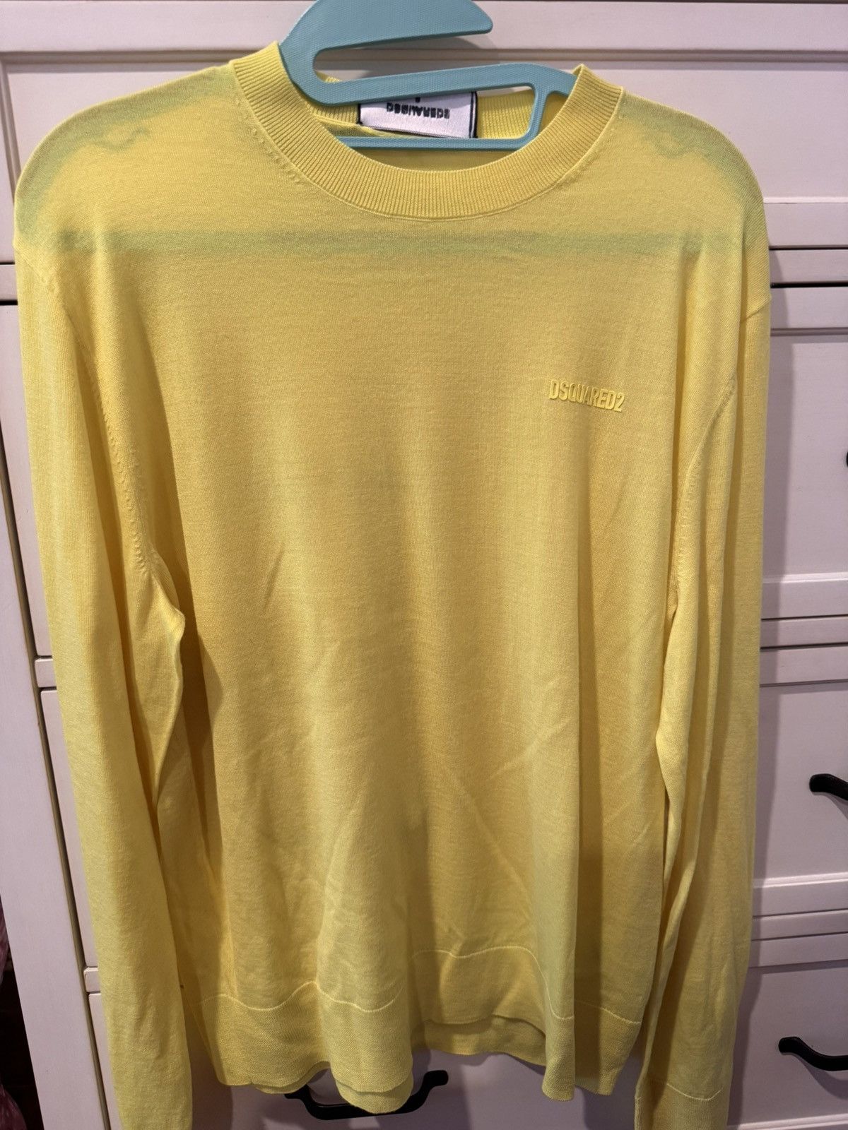 Dsquared2 Dsquared2 Yellow Knitted Sweater Size US S / EU 44-46 / 1 - 1 Thumbnail