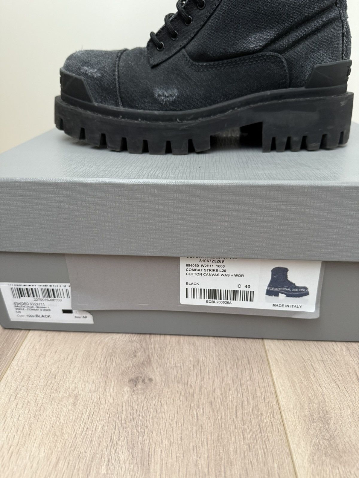 Balenciaga Balenciaga Distressed Strike Boots Size US 6.5 / EU 39-40 - 8 Thumbnail