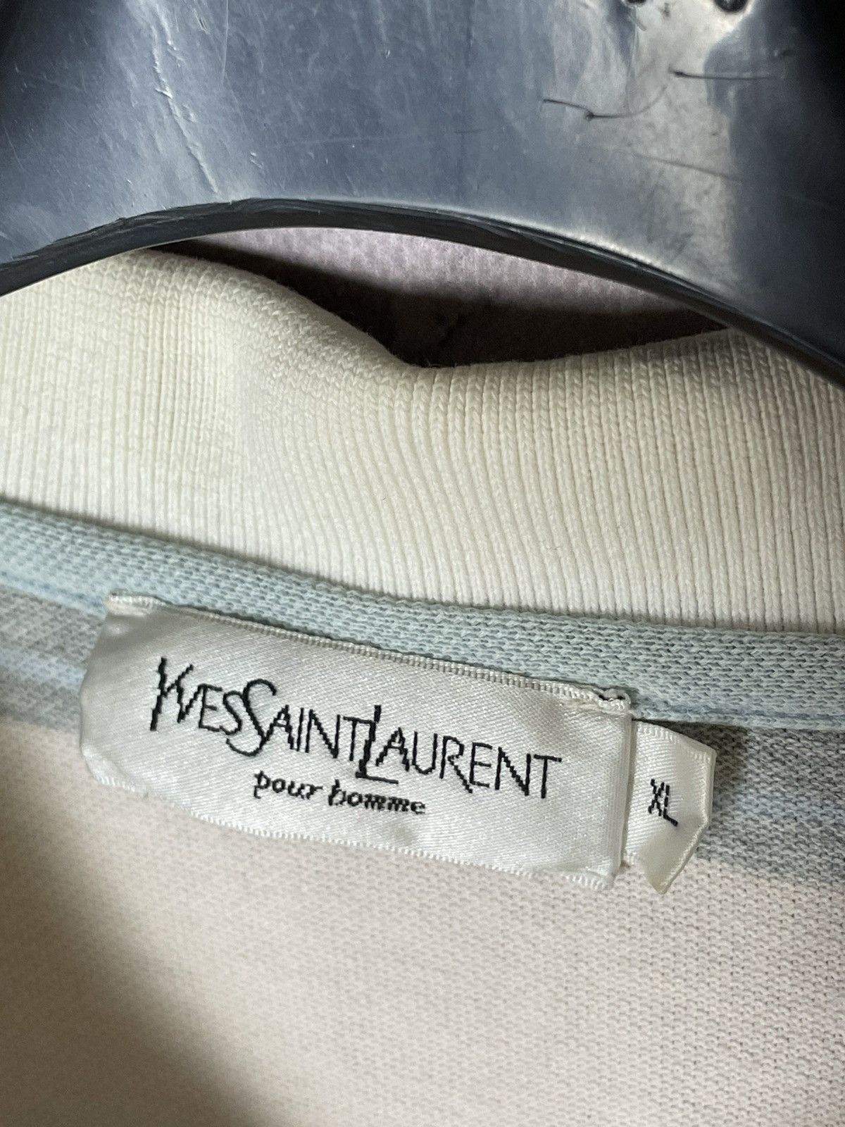 Yves Saint Laurent Vintage YSL Yves Saint Laurent Striped Polo T Shirt Y2K Size US XL / EU 56 / 4 - 8 Thumbnail